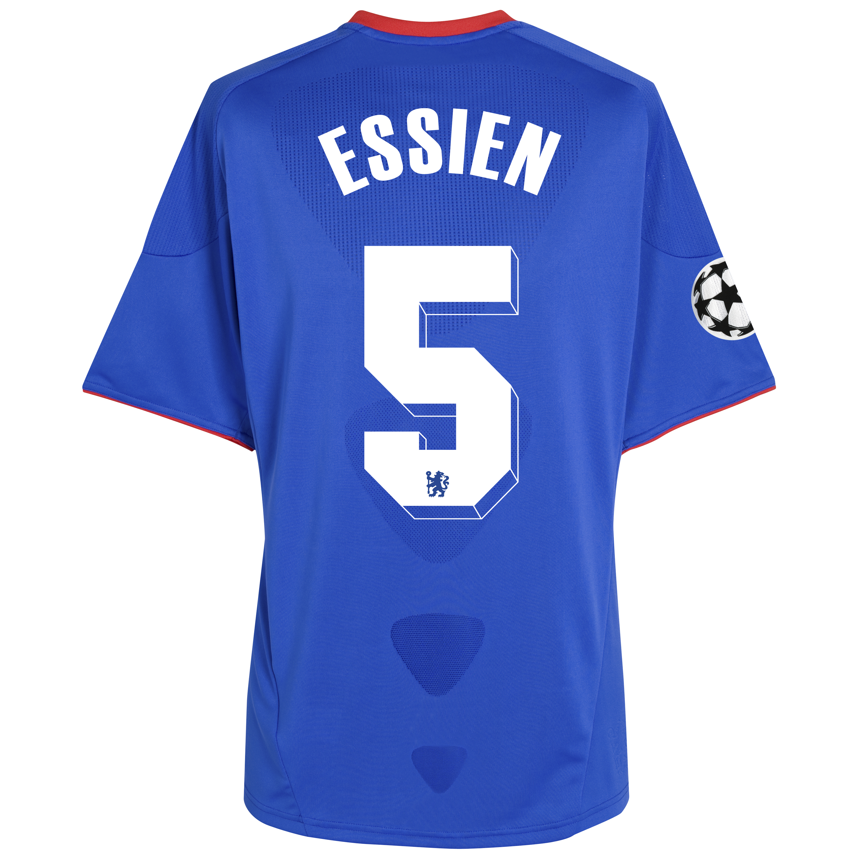 Chelsea UEFA Champions League Home Shirt 201011 with Essien 5 Printing Outsize