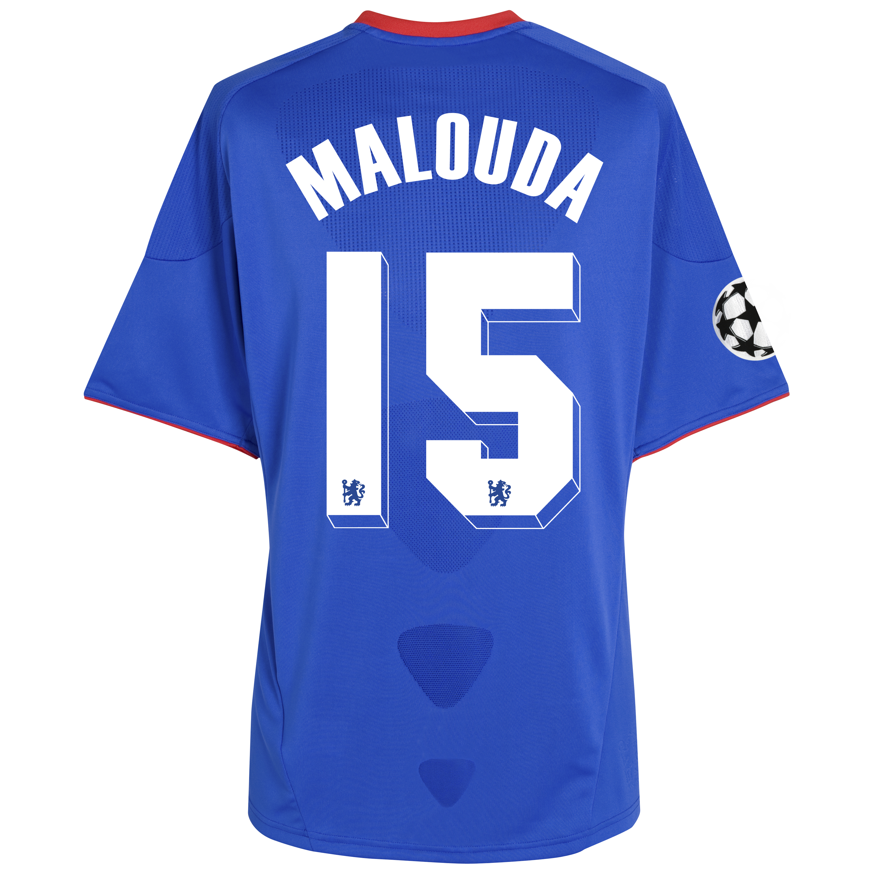 Chelsea UEFA Champions League Home Shirt 201011 with Malouda 15 Printing Outsize