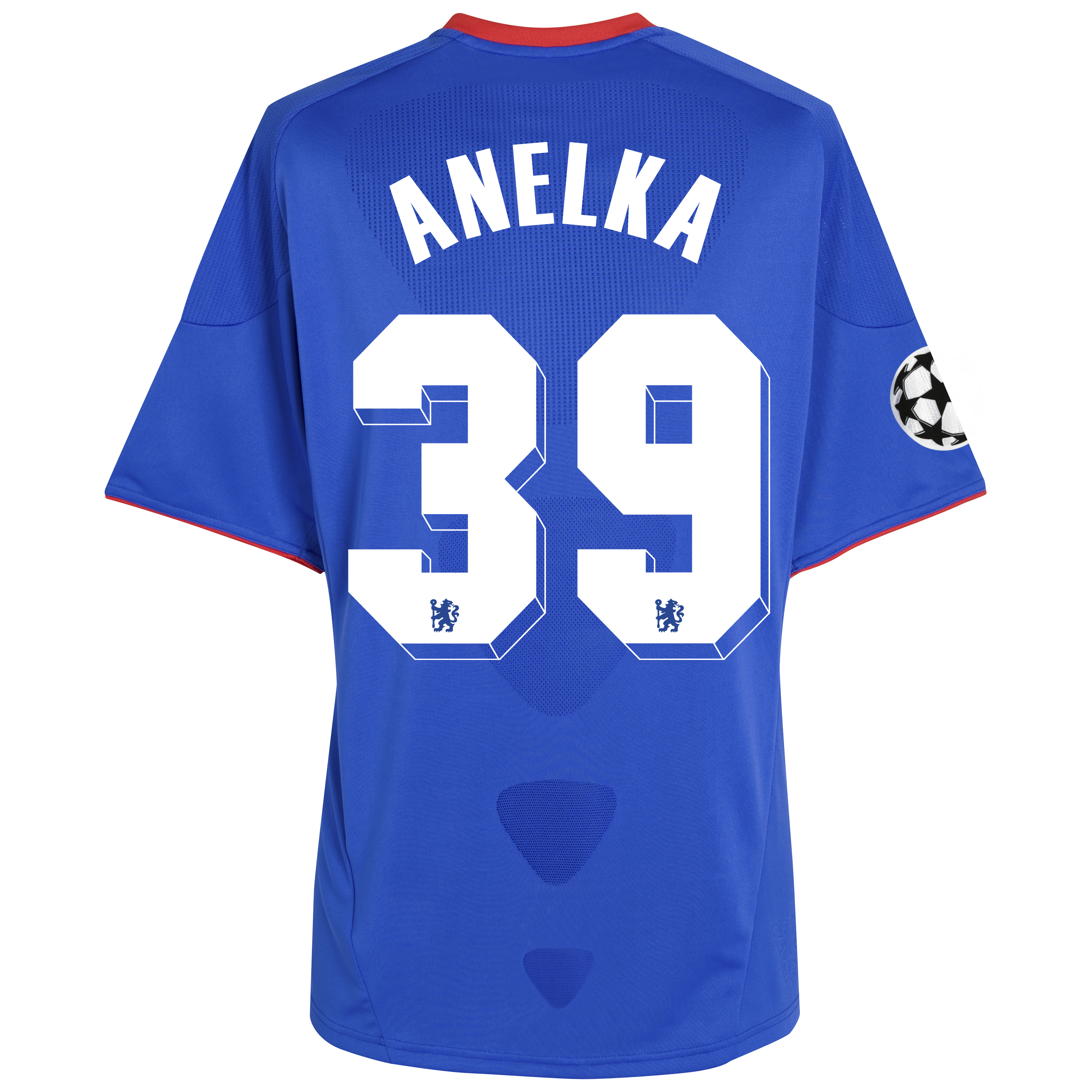 Chelsea UEFA Champions League Home Shirt 201011 with Anelka 39 Printing Outsize