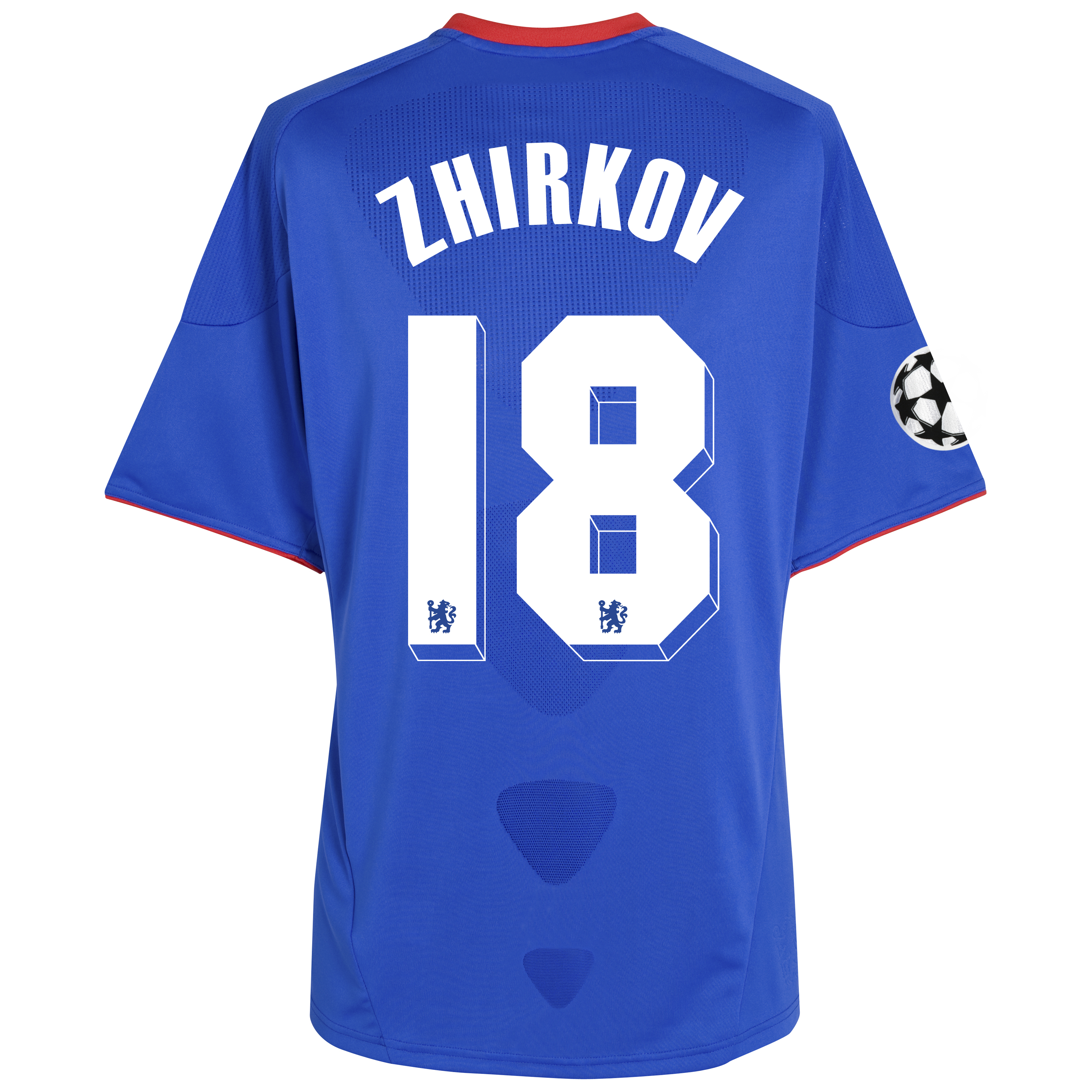 Chelsea UEFA Champions League Home Shirt 201011 with Zhirkov 18 Printing Outsize