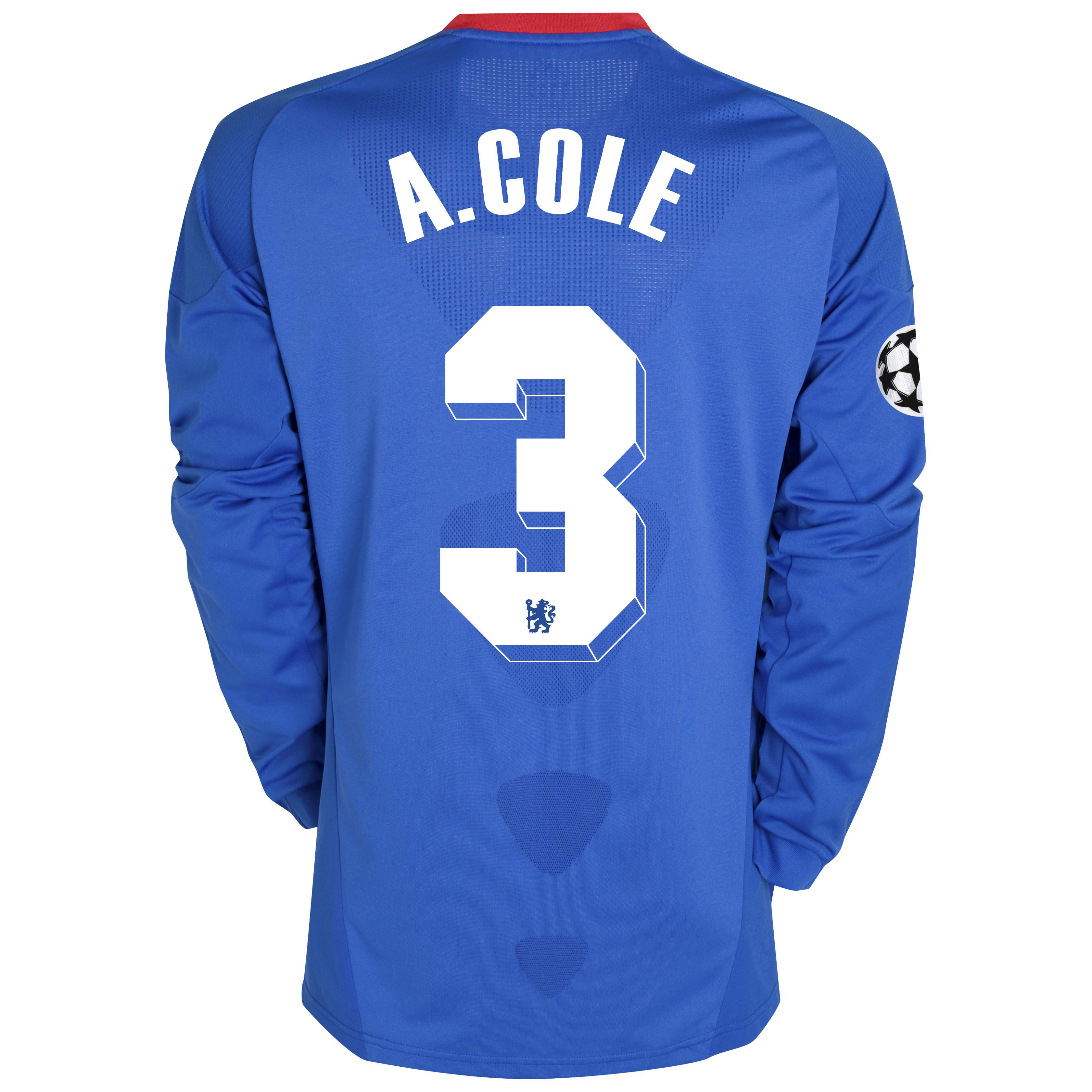 Chelsea UEFA Champions League Home Shirt 201011 with ACole 3 Printing Long Sleeve