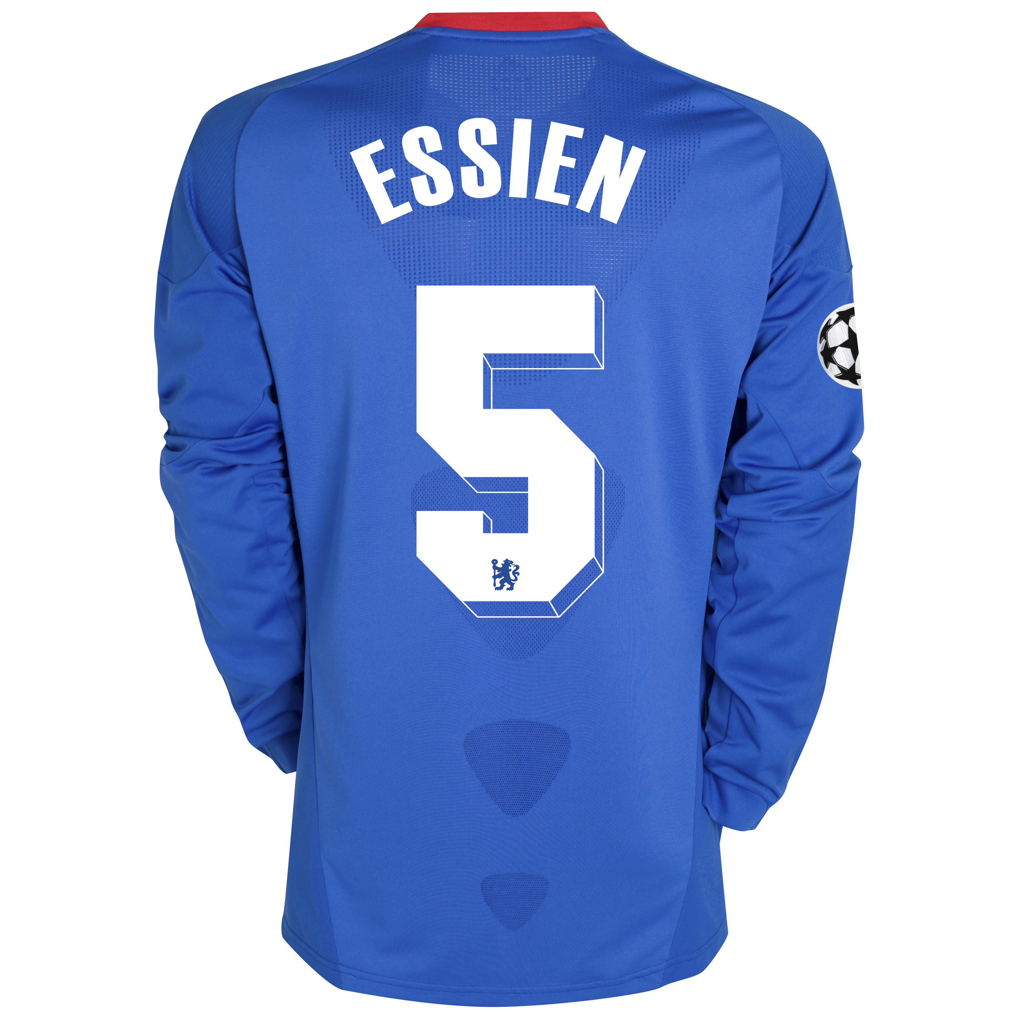Chelsea UEFA Champions League Home Shirt 201011 with Essien 5 Printing Long Sleeve