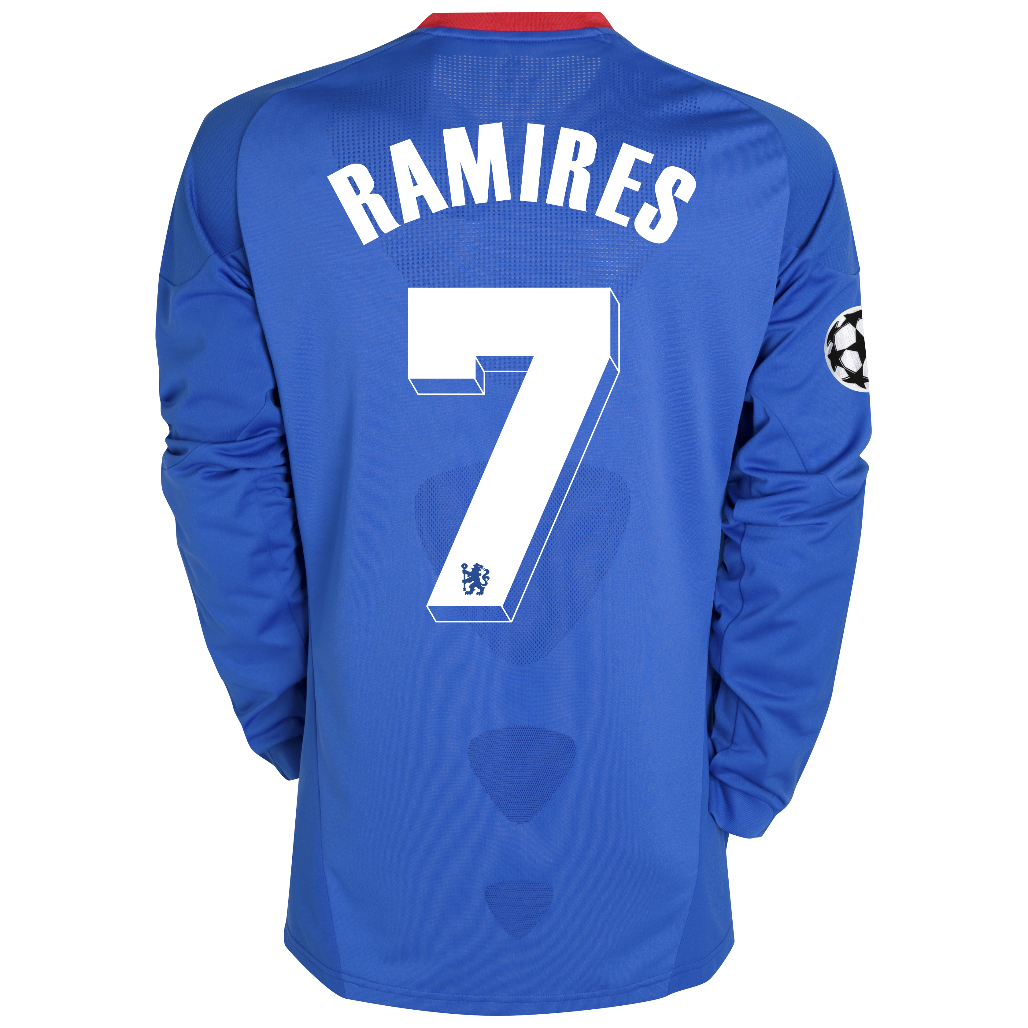 Chelsea UEFA Champions League Home Shirt 201011 with Ramires 7 Printing Long Sleeve