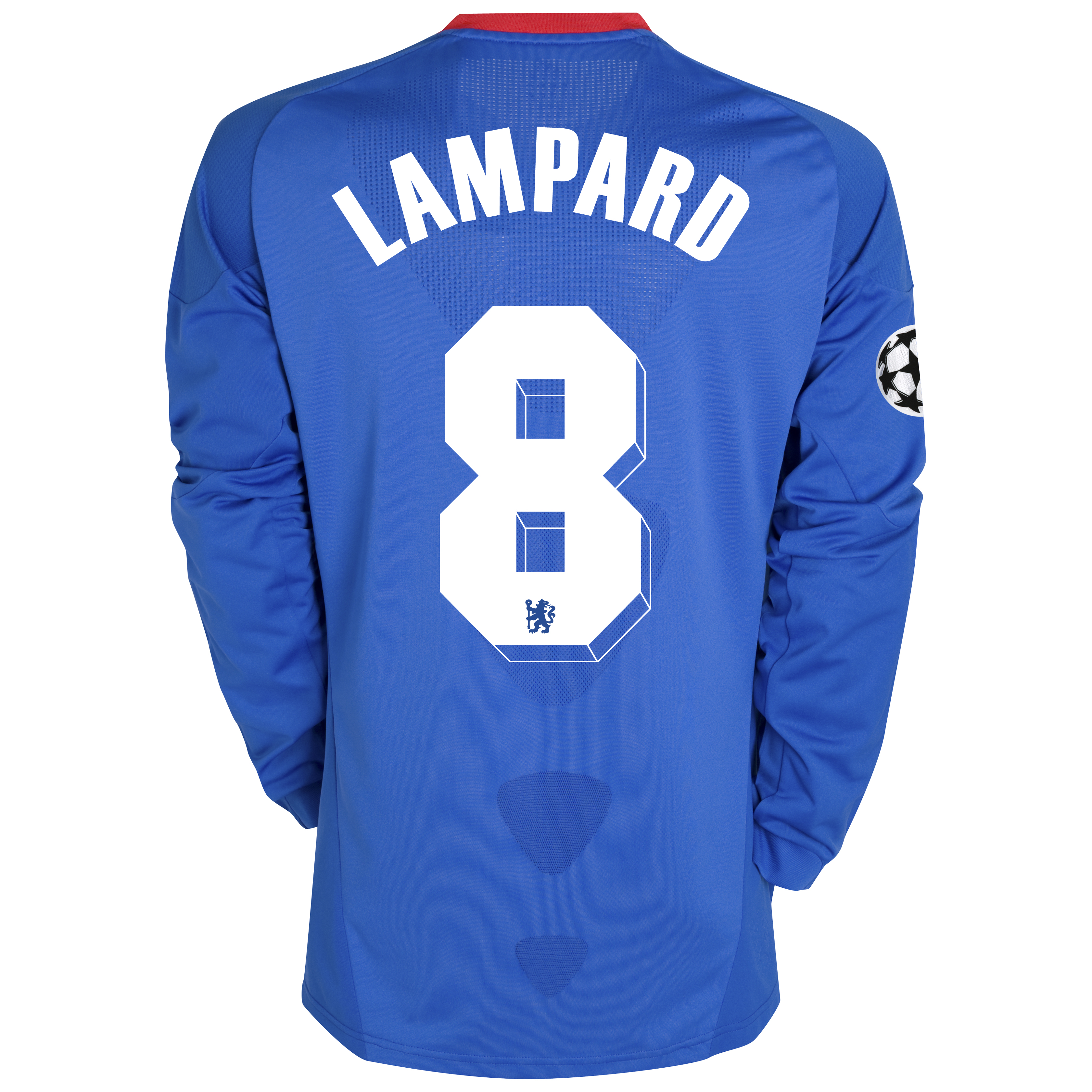 Chelsea UEFA Champions League Home Shirt 201011 with Lampard 8 Printing Long Sleeve