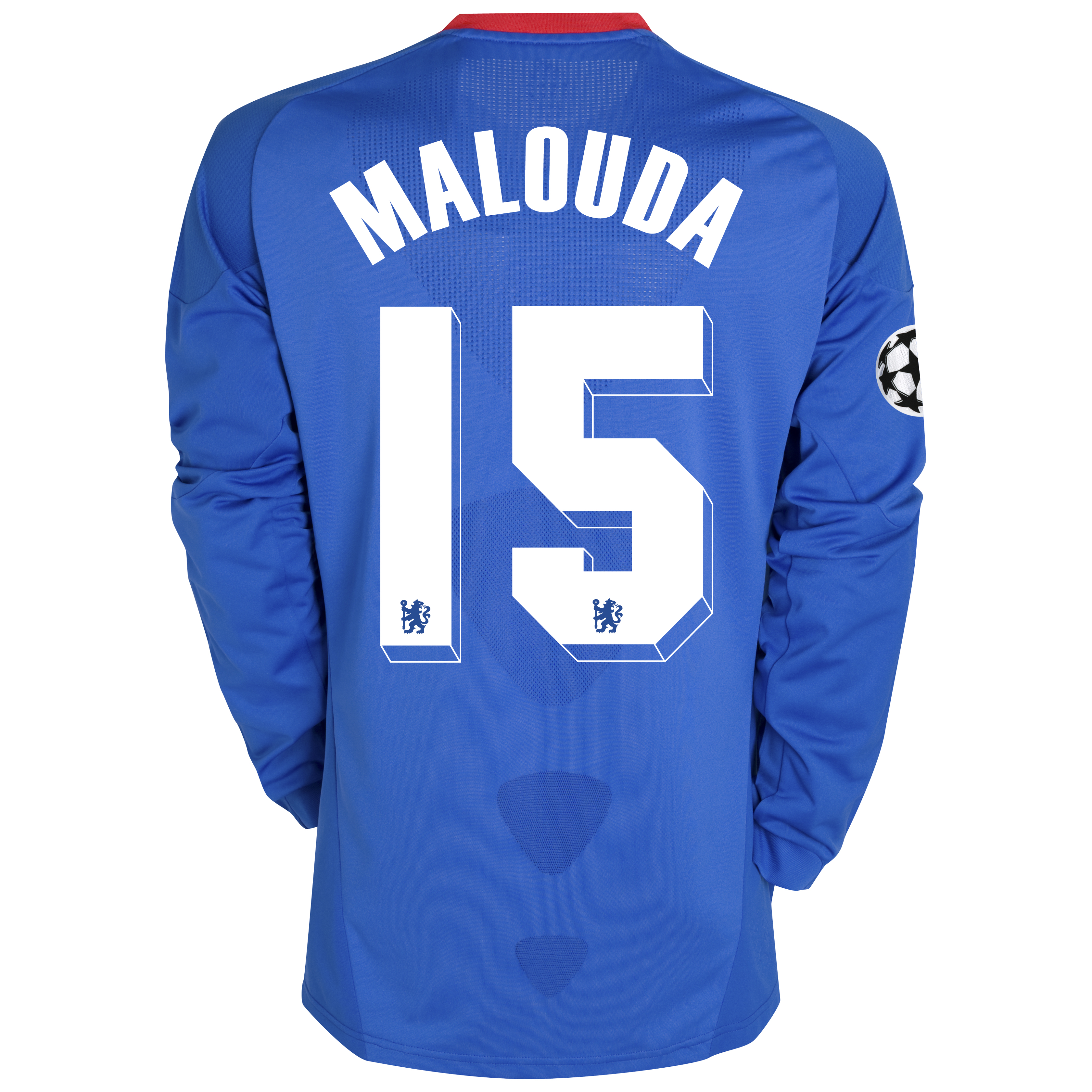 Chelsea UEFA Champions League Home Shirt 201011 with Malouda 15 Printing Long Sleeve