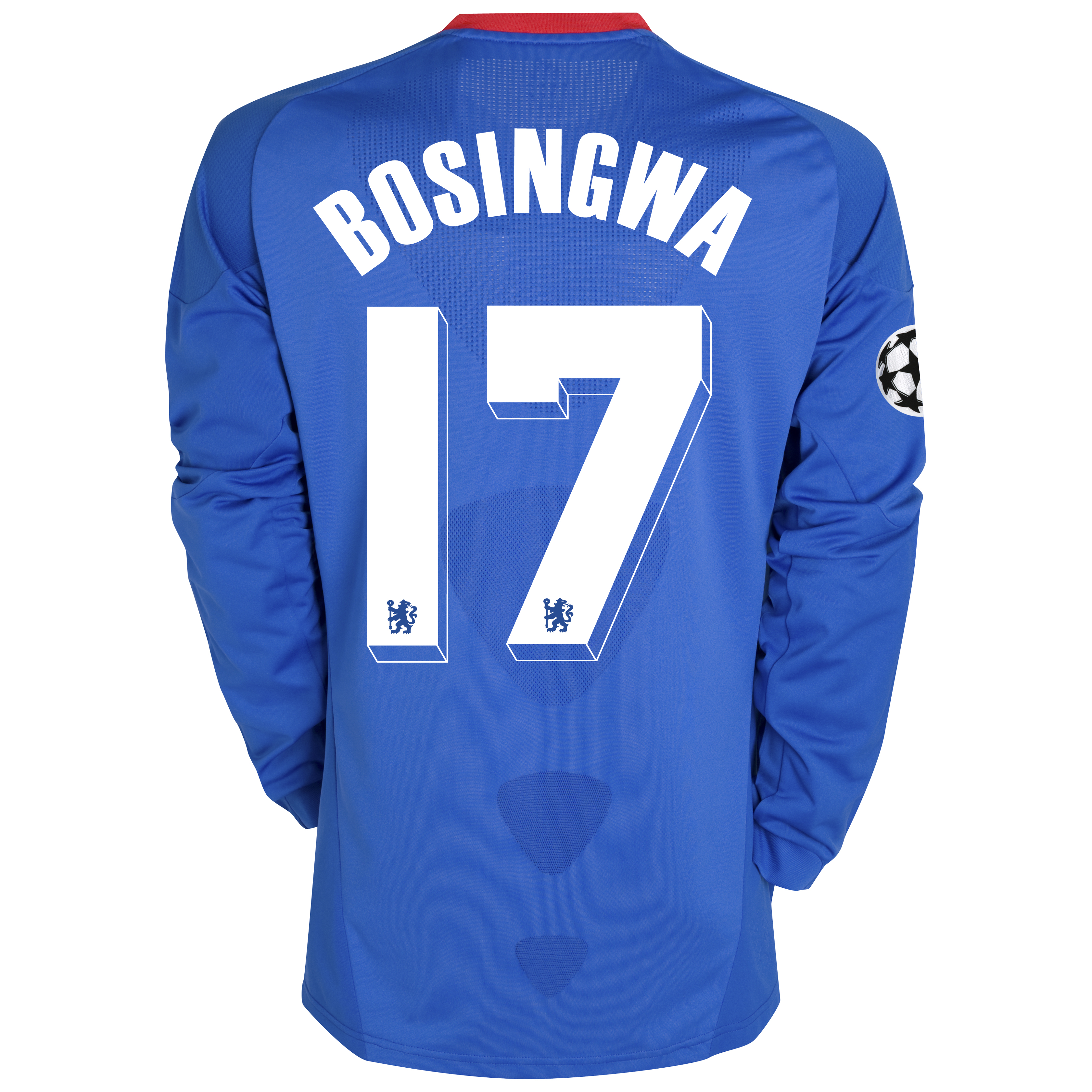 Chelsea UEFA Champions League Home Shirt 201011 with Bosingwa 17 Printing Long Sleeve