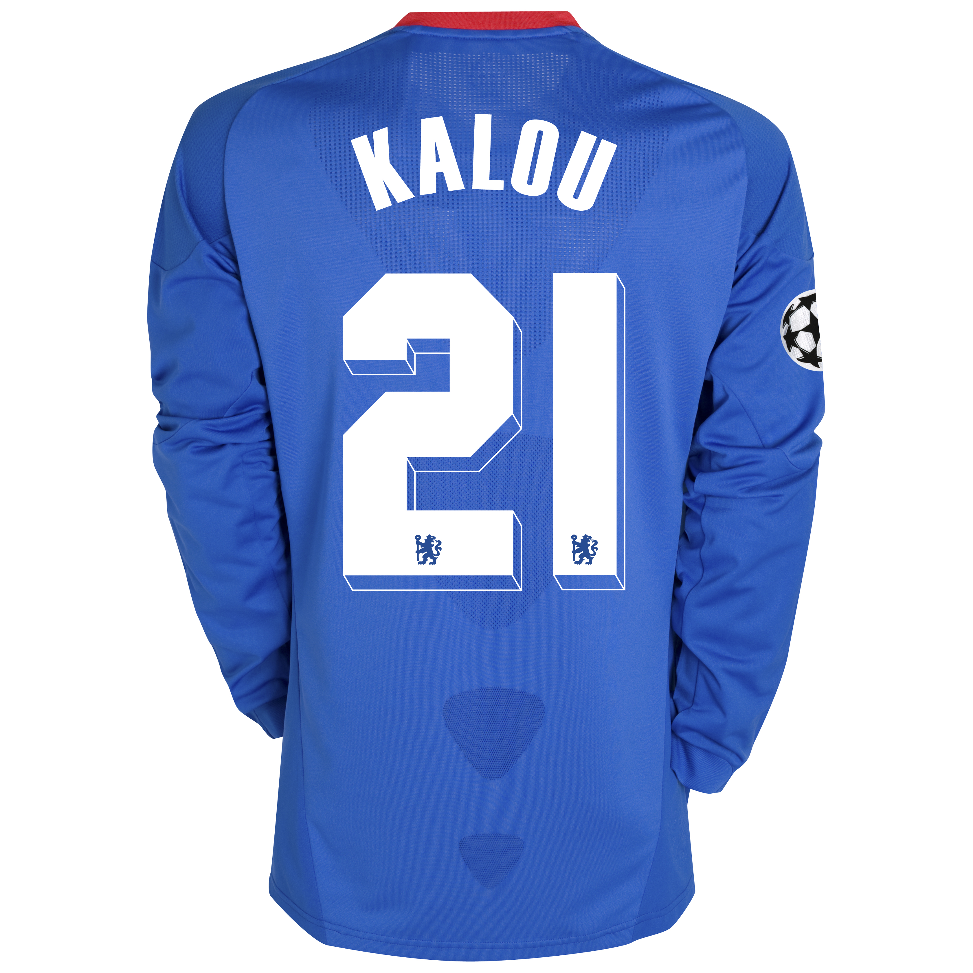 Chelsea UEFA Champions League Home Shirt 201011 with Kalou 21 Printing Long Sleeve