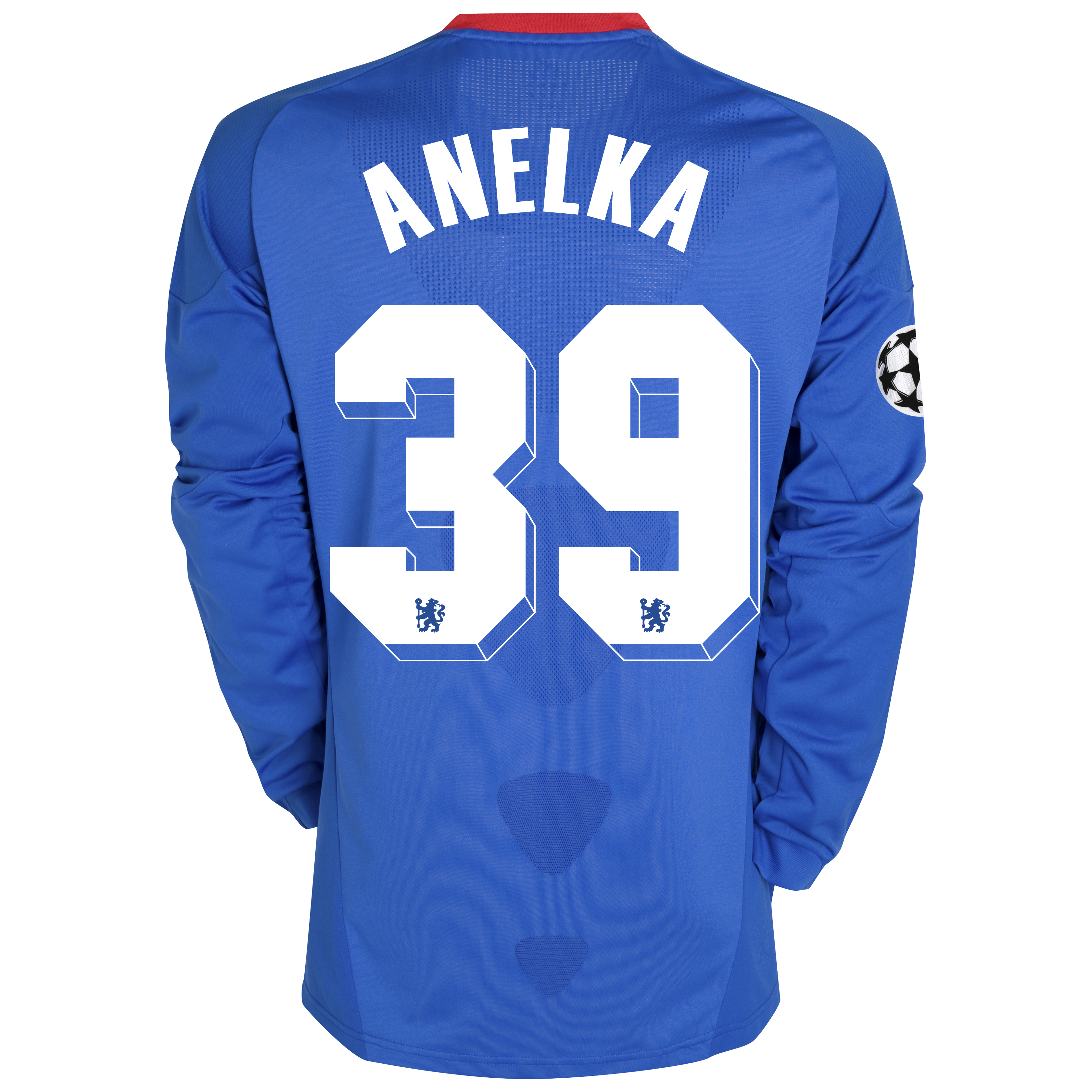 Chelsea UEFA Champions League Home Shirt 201011 with Anelka 39 Printing Long Sleeve