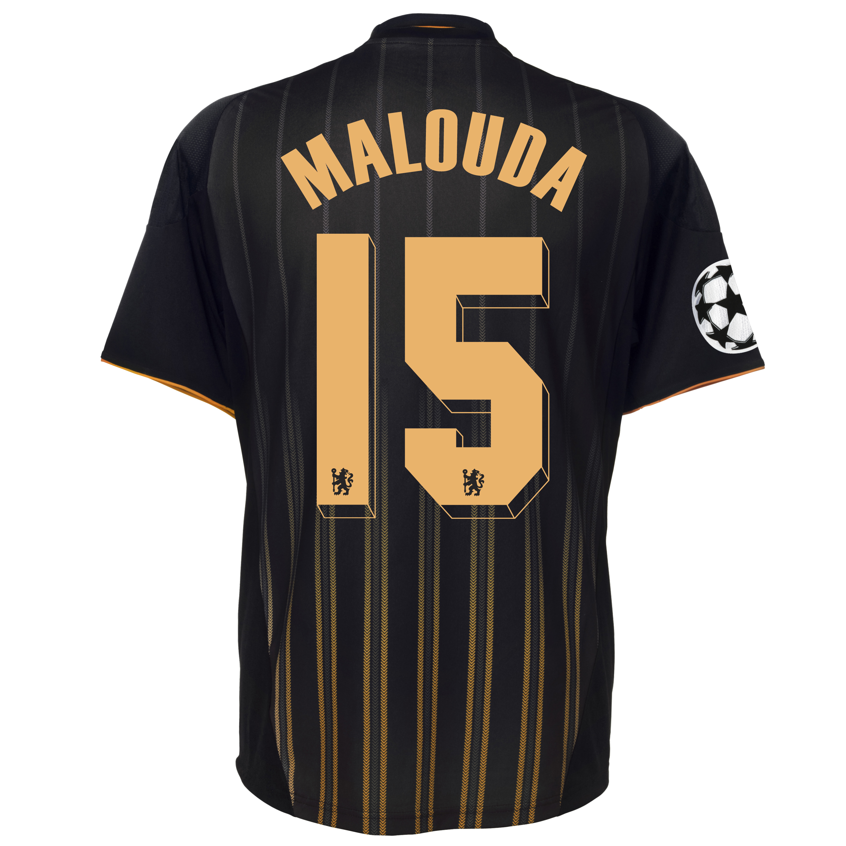Chelsea UEFA Champions League Away Shirt 201011 with Malouda 15 printing