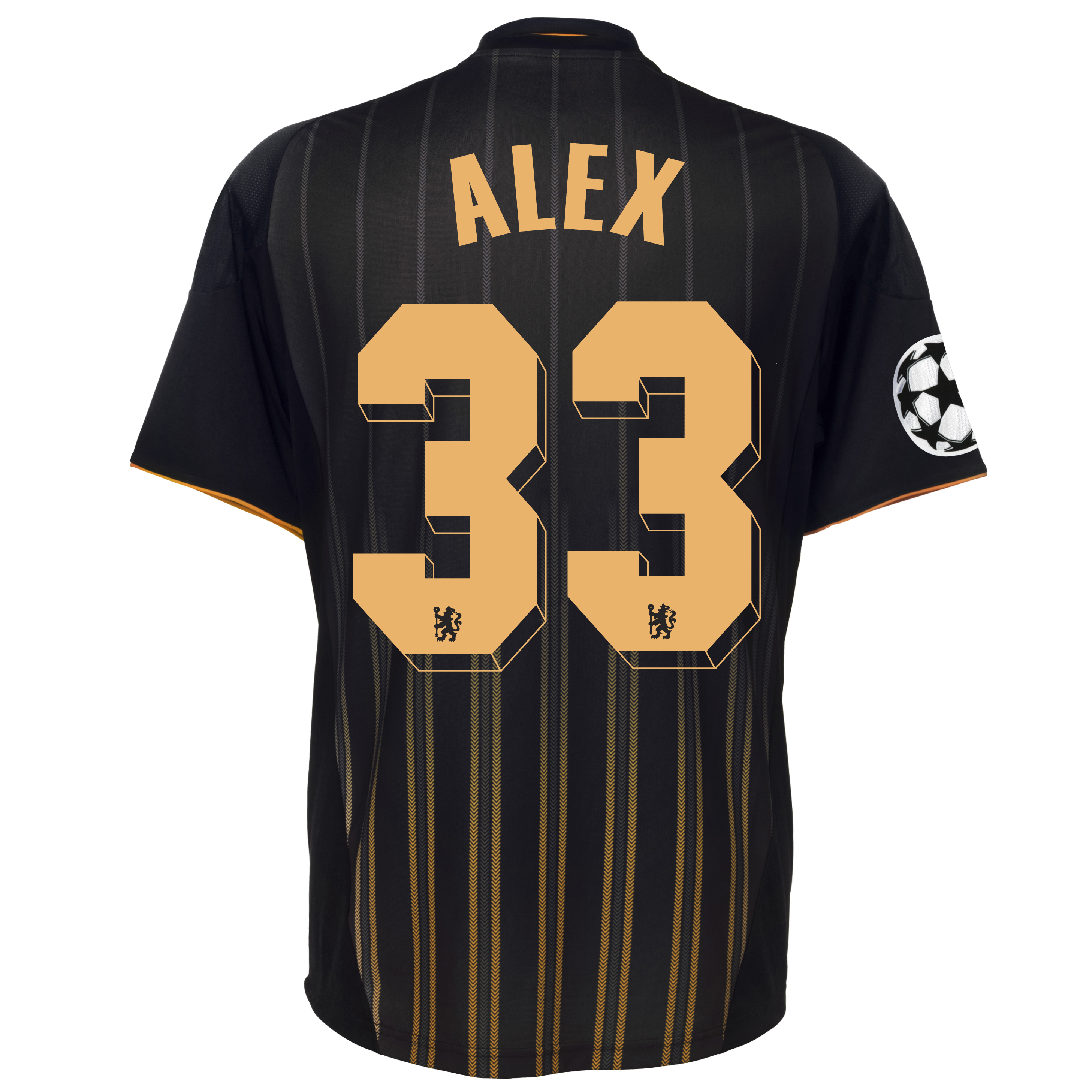 Chelsea UEFA Champions League Away Shirt 201011 with Alex 33 printing