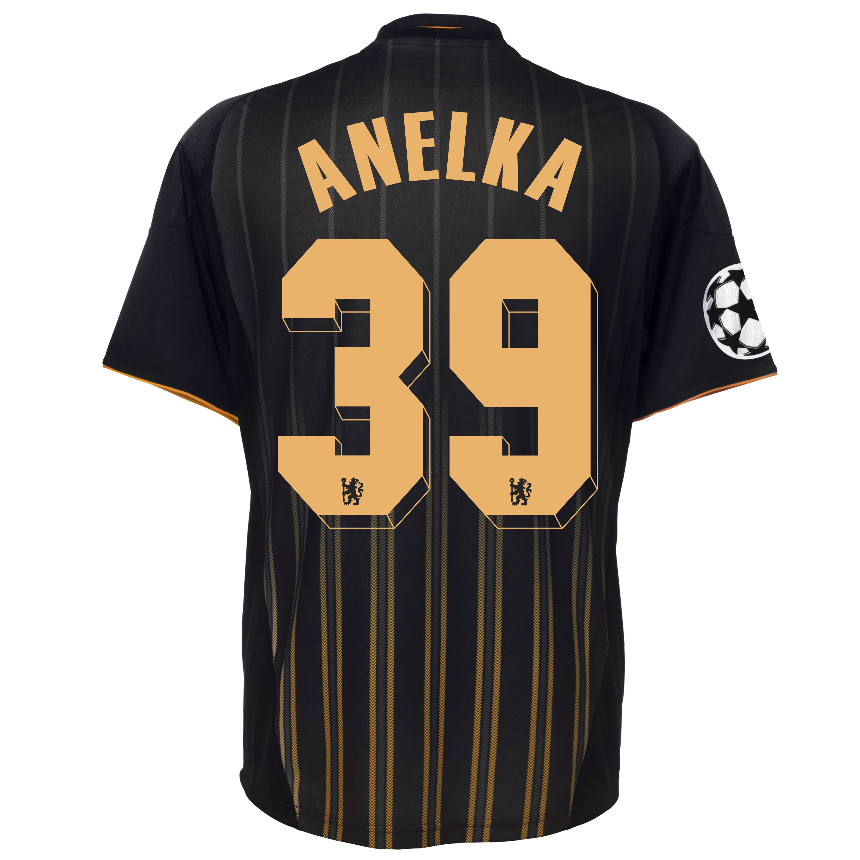 Chelsea UEFA Champions League Away Shirt 201011 with Anelka 39 printing
