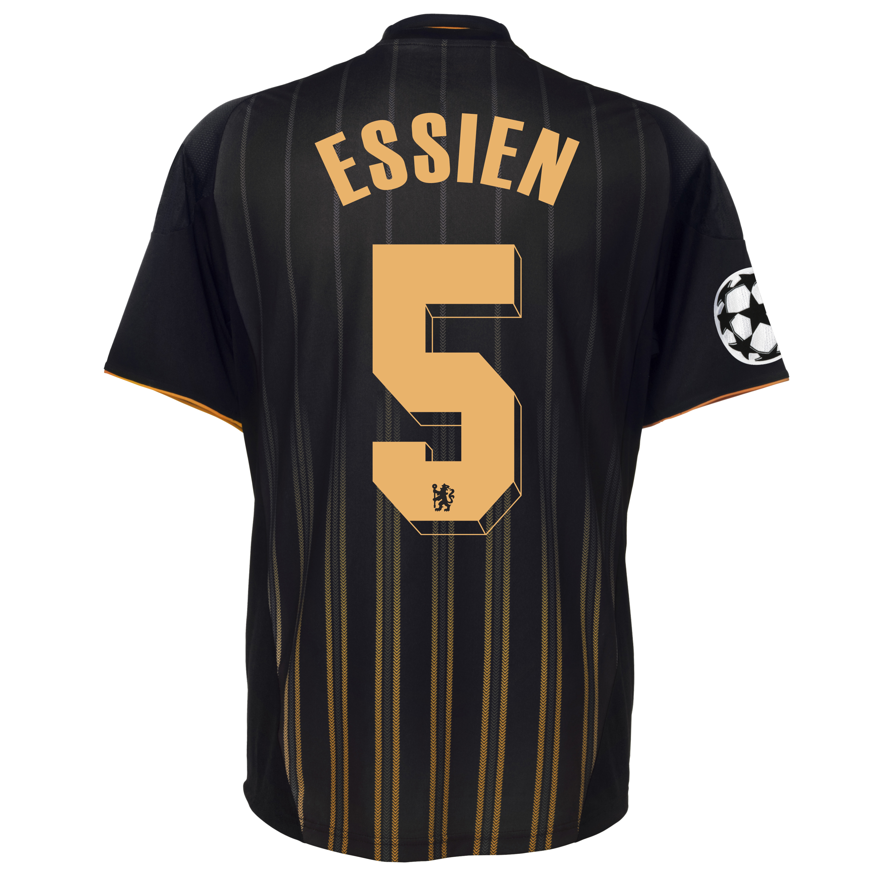 Chelsea UEFA Champions League Away Shirt 201011 with Essien 5 Printing Outsize