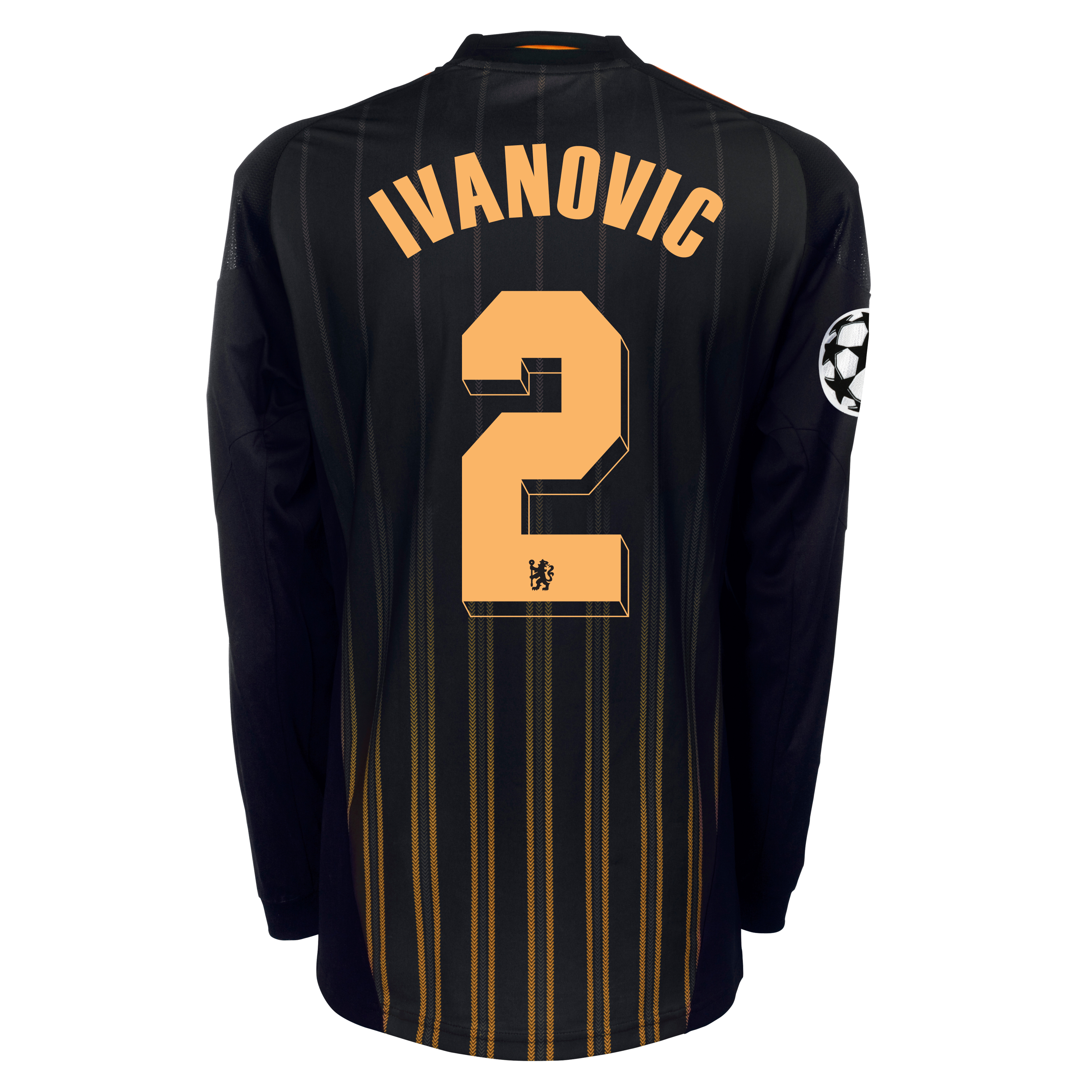 Chelsea UEFA Champions League Away Shirt 201011 with Ivanovic 2 Printing Long Sleeve