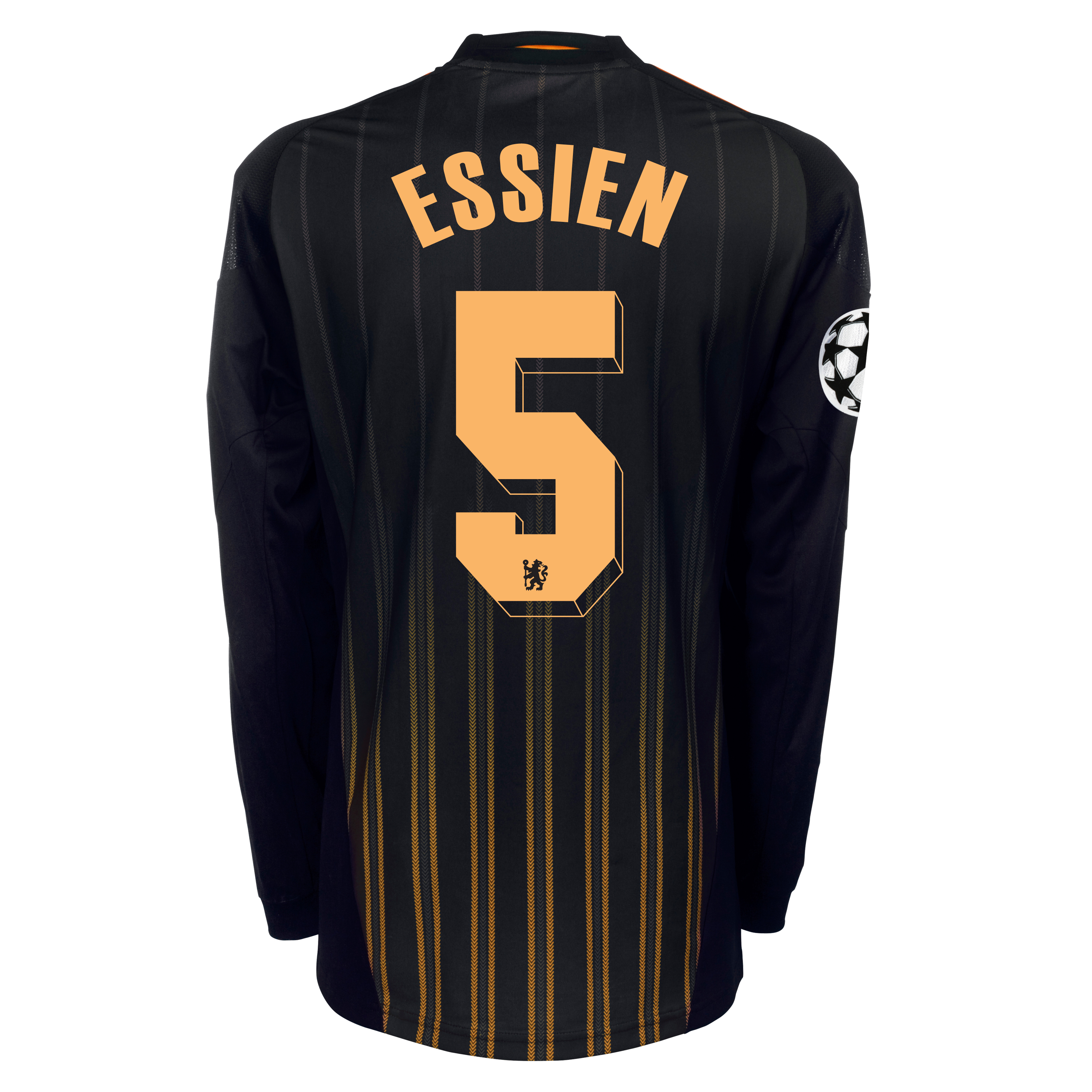 Chelsea UEFA Champions League Away Shirt 201011 with Essien 5 Printing Long Sleeve