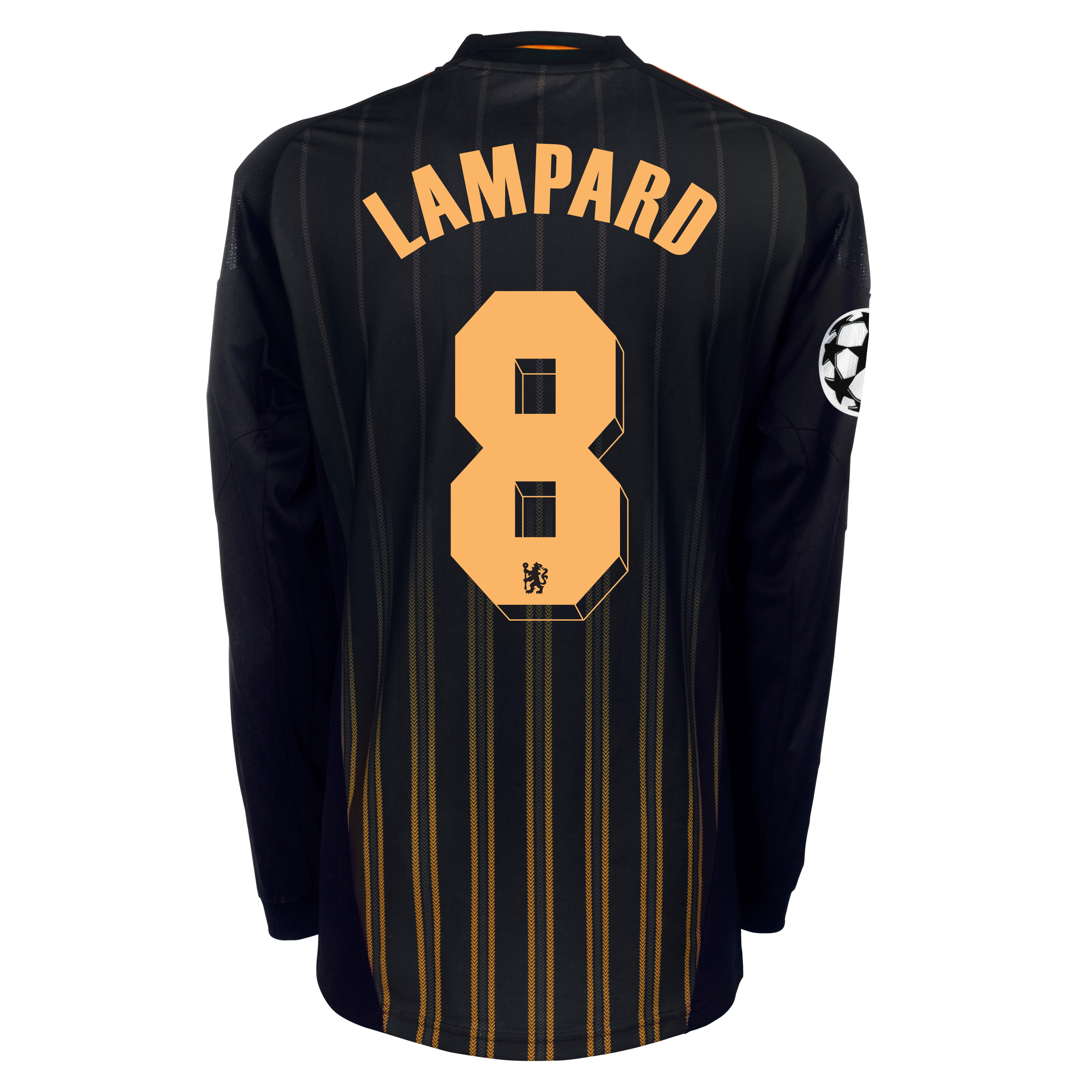 Chelsea UEFA Champions League Away Shirt 201011 with Lampard 8 Printing Long Sleeve