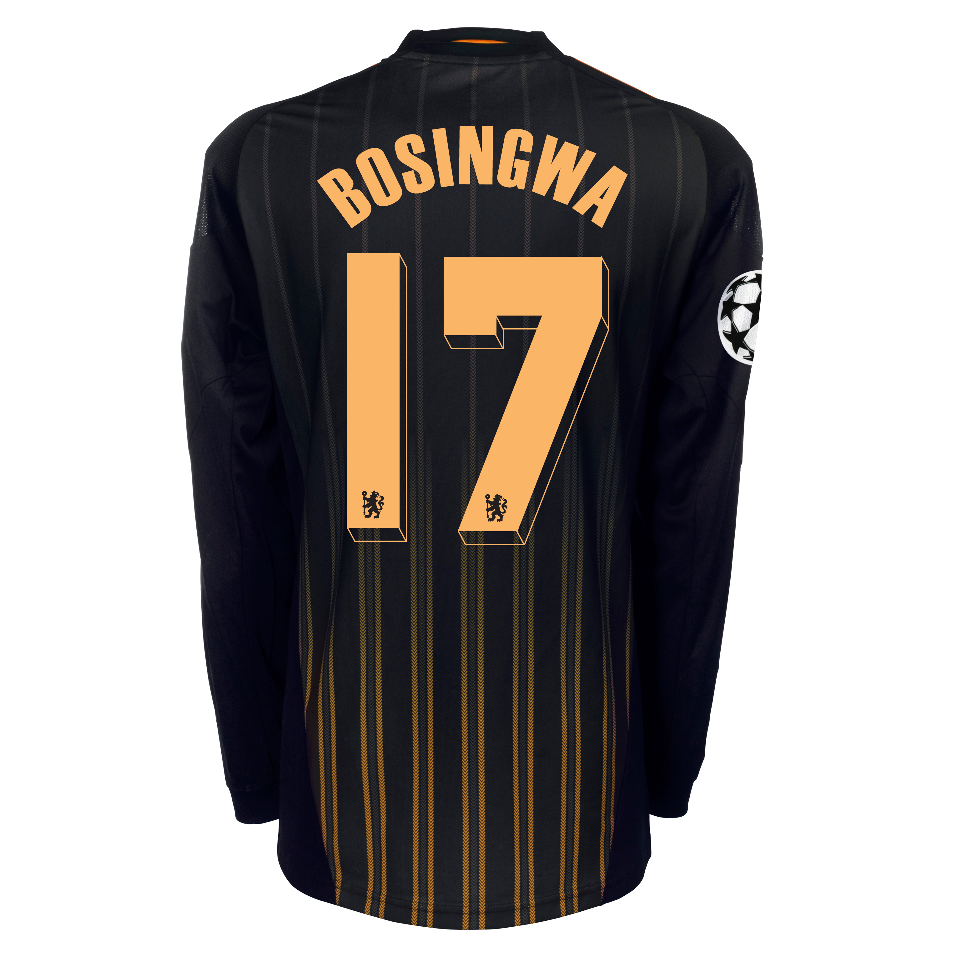 Chelsea UEFA Champions League Away Shirt 201011 with Bosingwa 17 Printing Long Sleeve