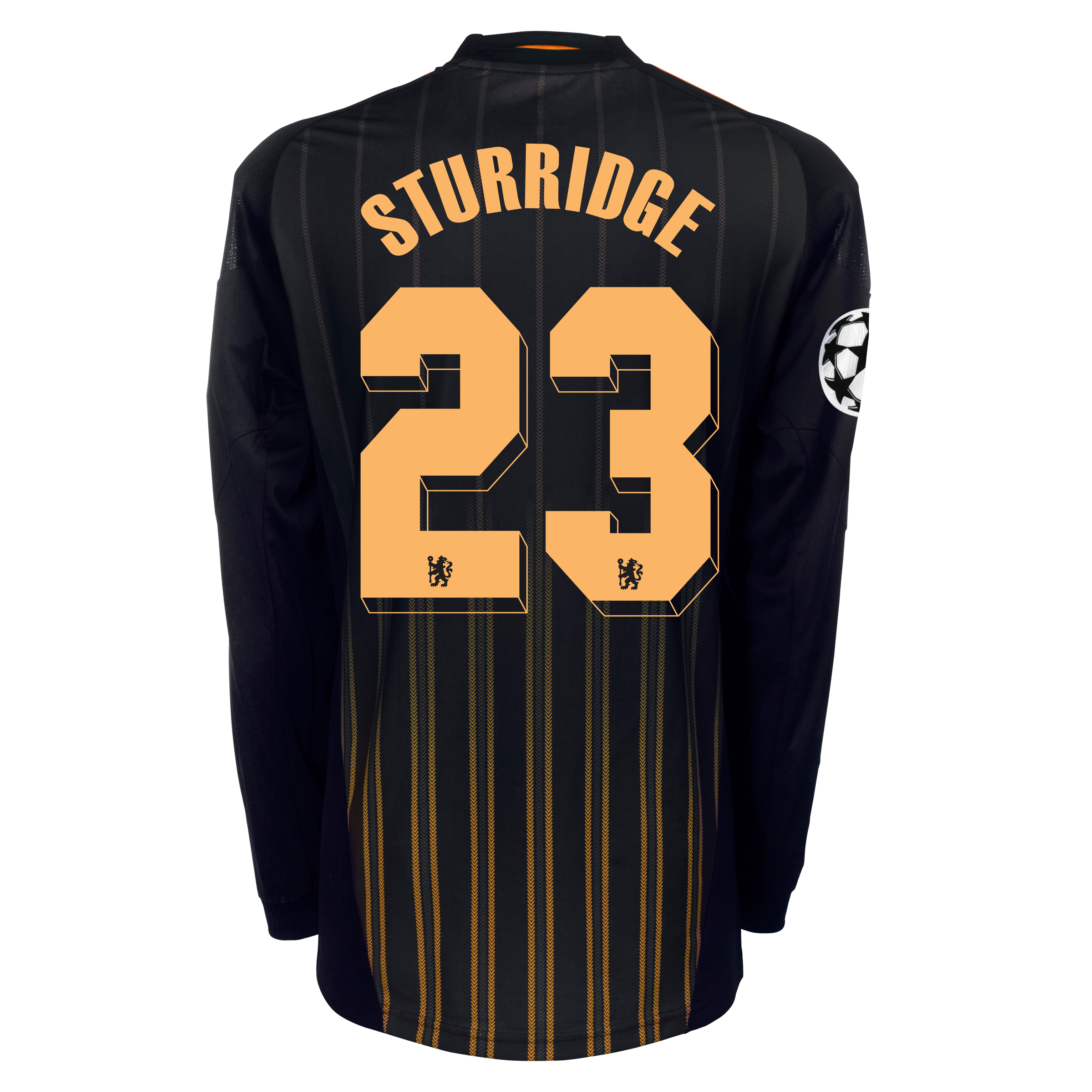 Chelsea UEFA Champions League Away Shirt 201011 with Sturridge 23 Printing Long Sleeve