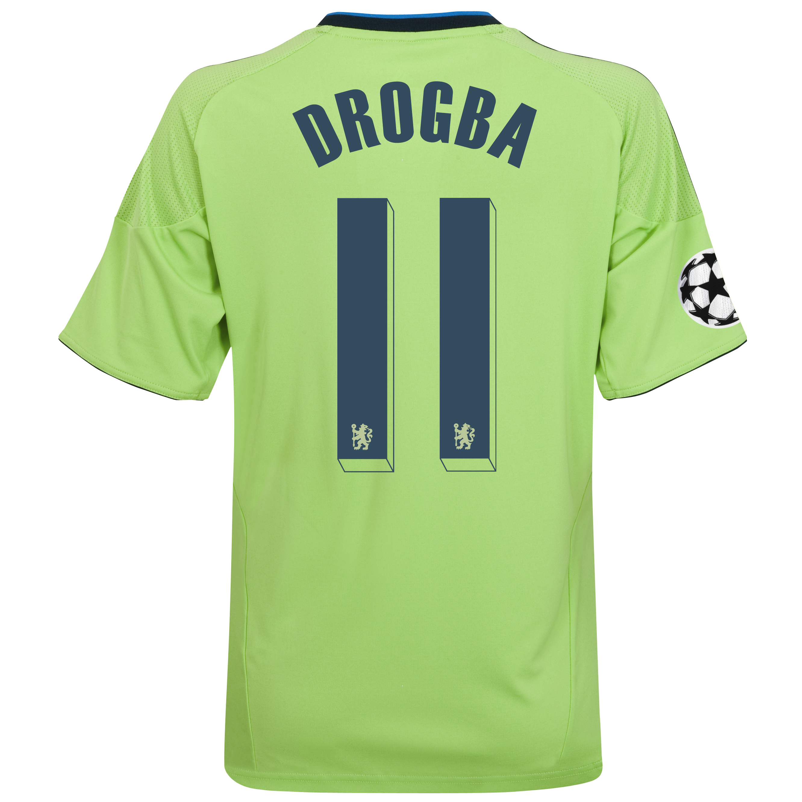 Chelsea UEFA Champions League Third Shirt 201011 with Drogba 11 Printing Outsize