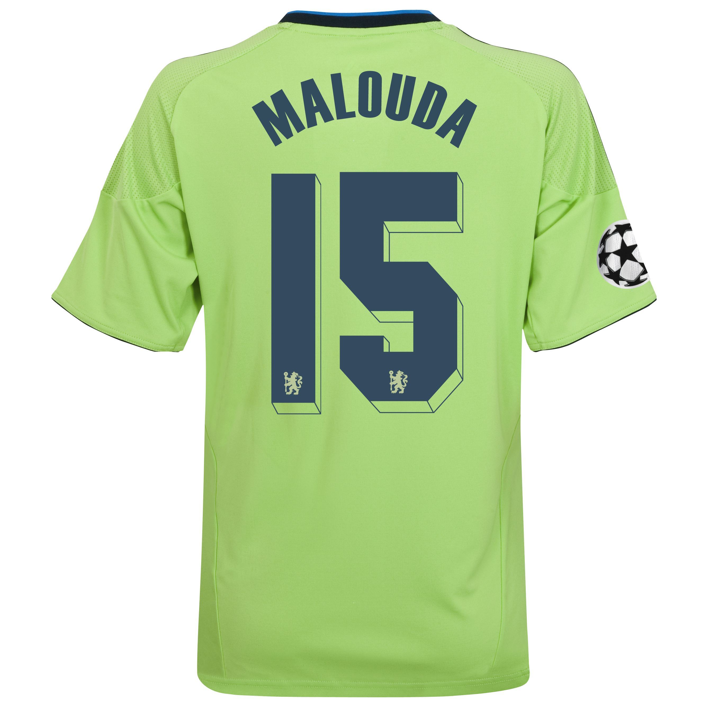 Chelsea UEFA Champions League Third Shirt 201011 with Malouda 15 Printing Outsize