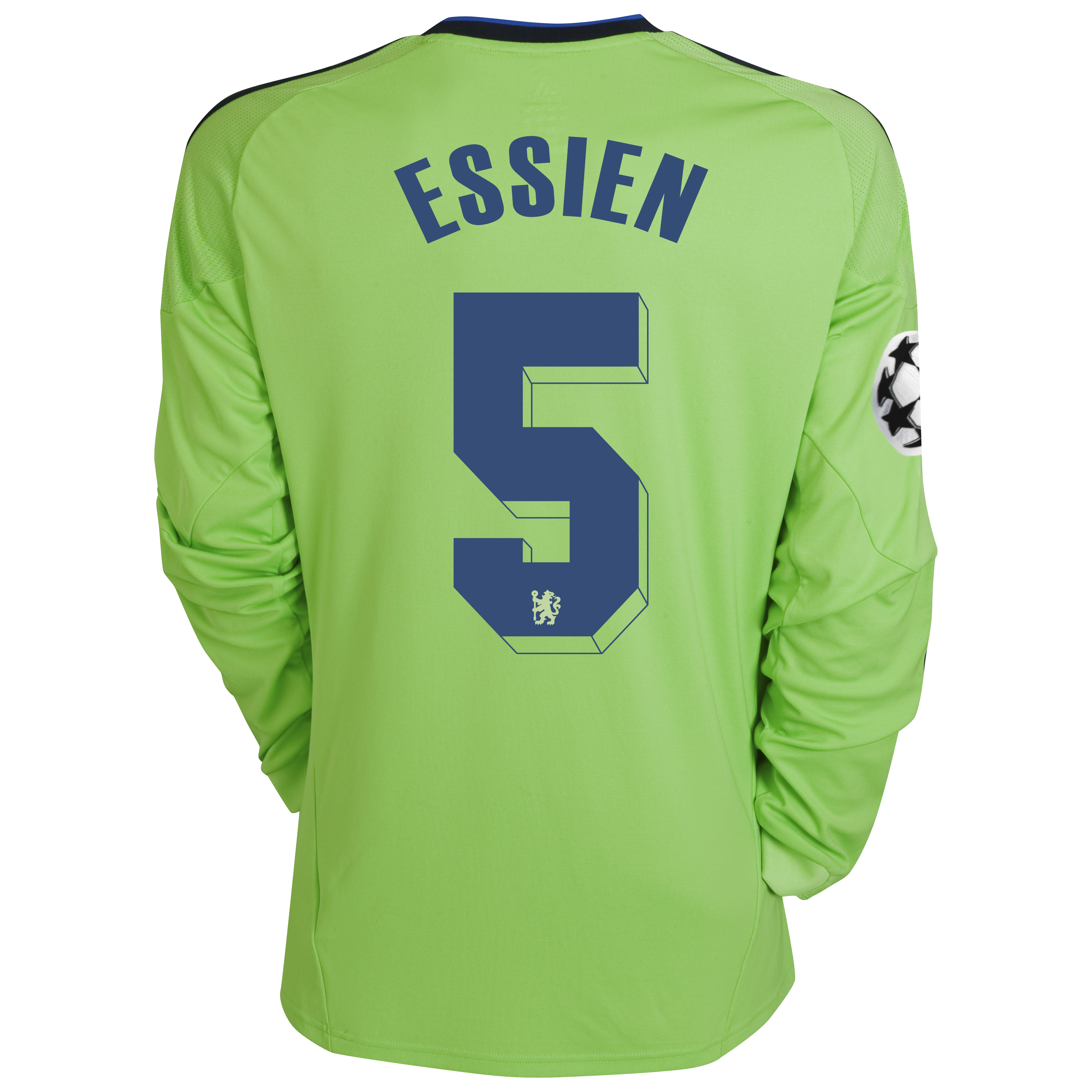 Chelsea UEFA Champions League Third Shirt 201011 with Essien 5 Printing Long Sleeve