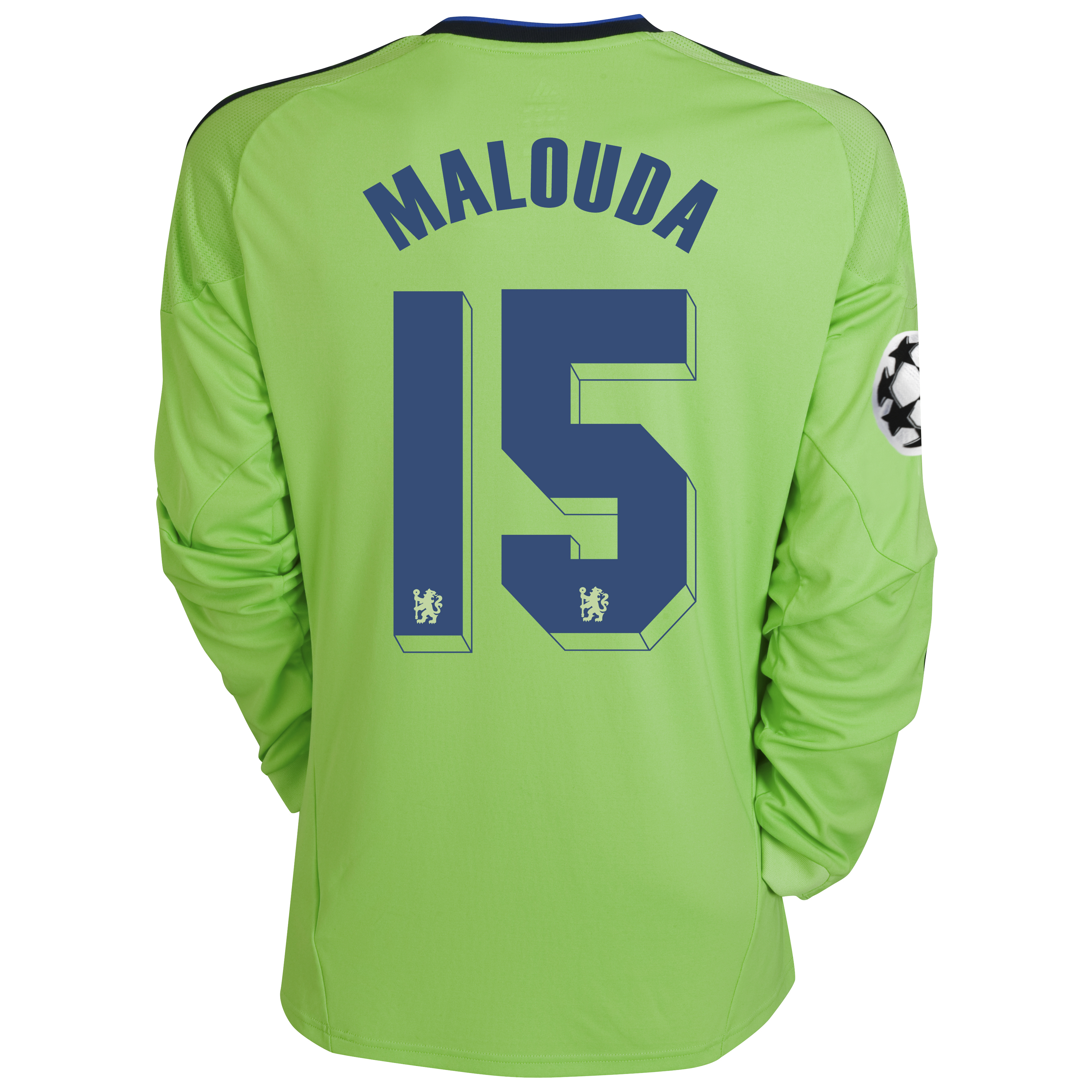 Chelsea UEFA Champions League Third Shirt 201011 with Malouda 15 Printing Long Sleeve
