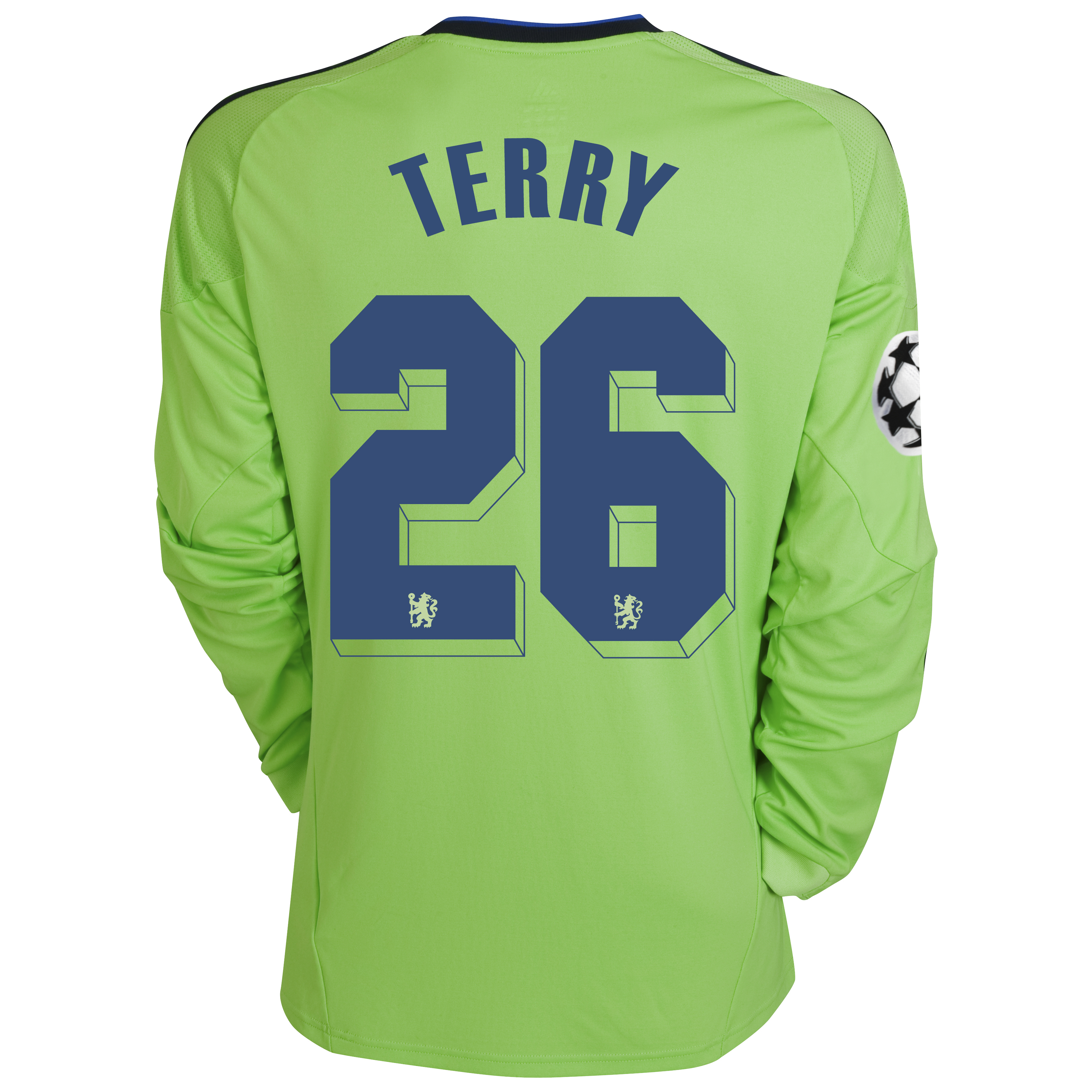 Chelsea UEFA Champions League Third Shirt 201011 with Terry 26 Printing Long Sleeve