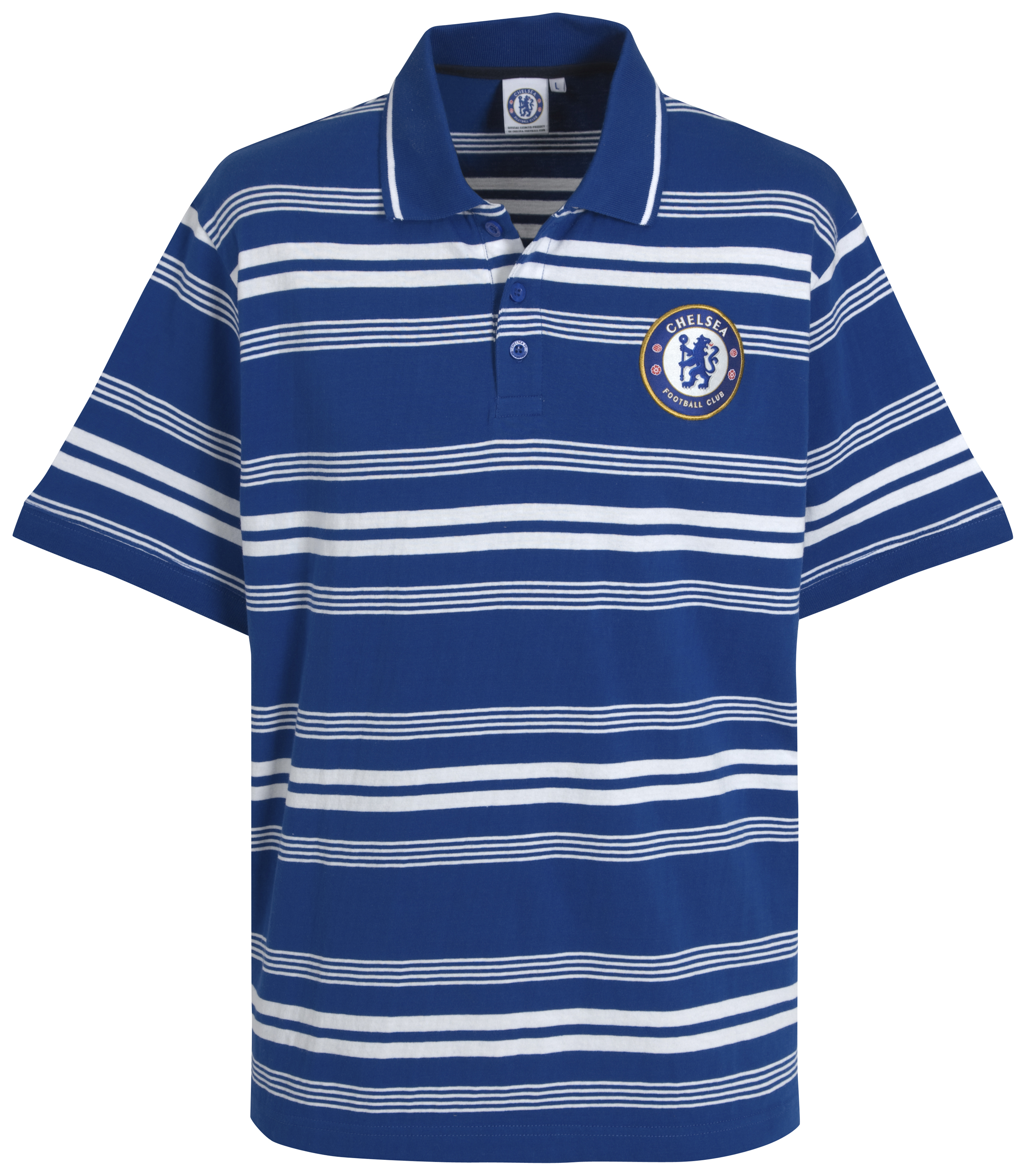Chelsea Essentials Striped Polo RoyalWhite