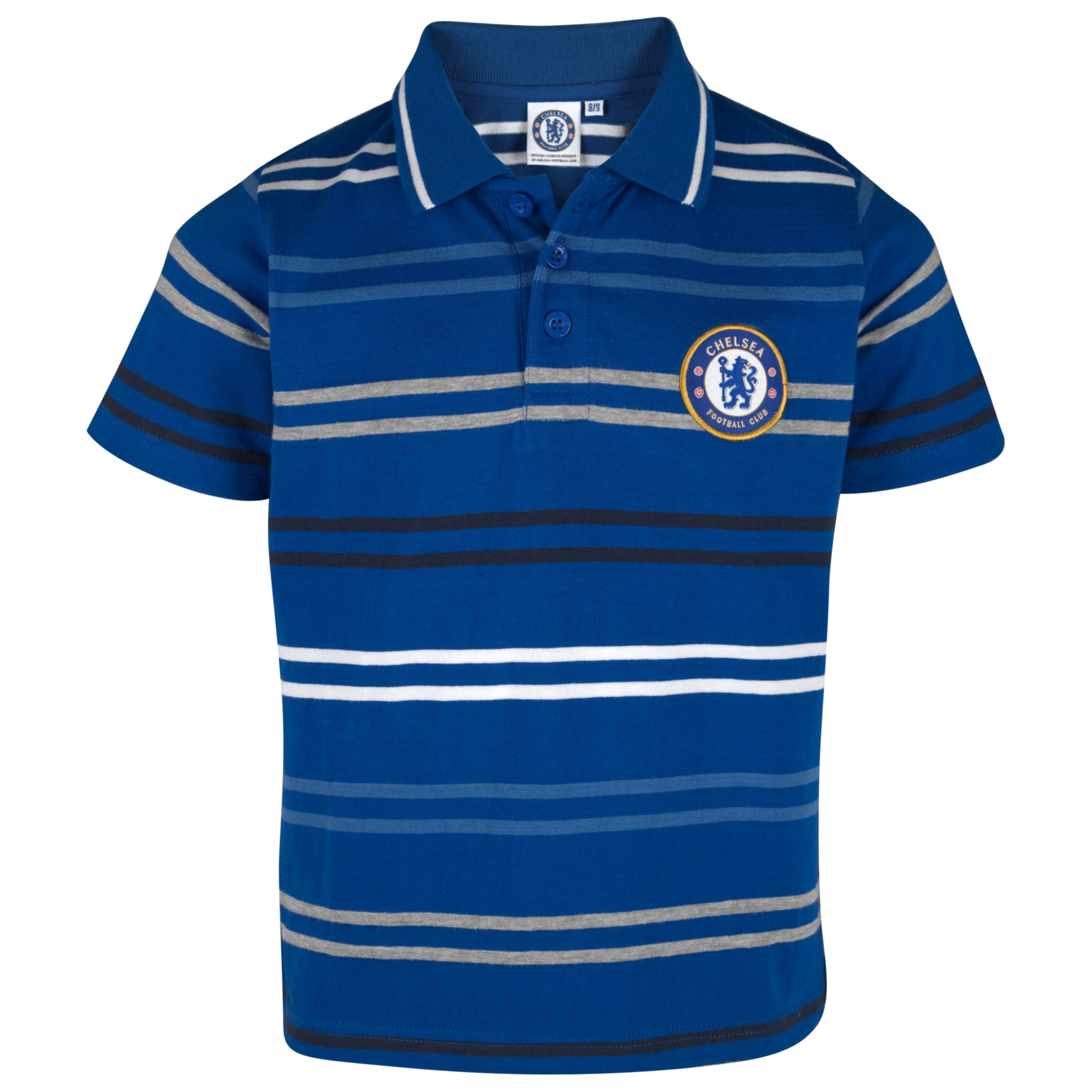 Chelsea Stripe Polo Top Colour Older Boys Royal