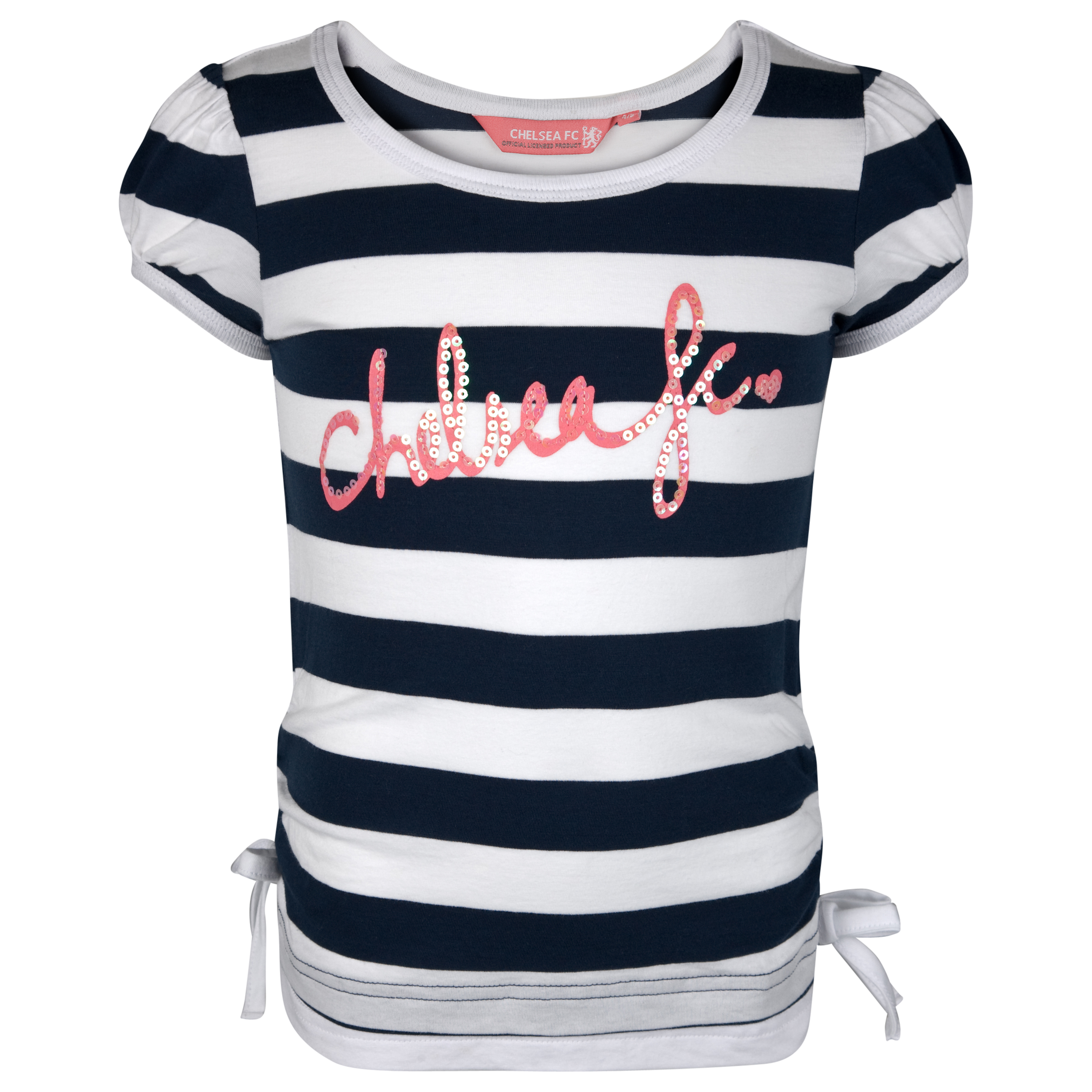 Chelsea Striped RouchT Shirt Infant Girls NavyWhite