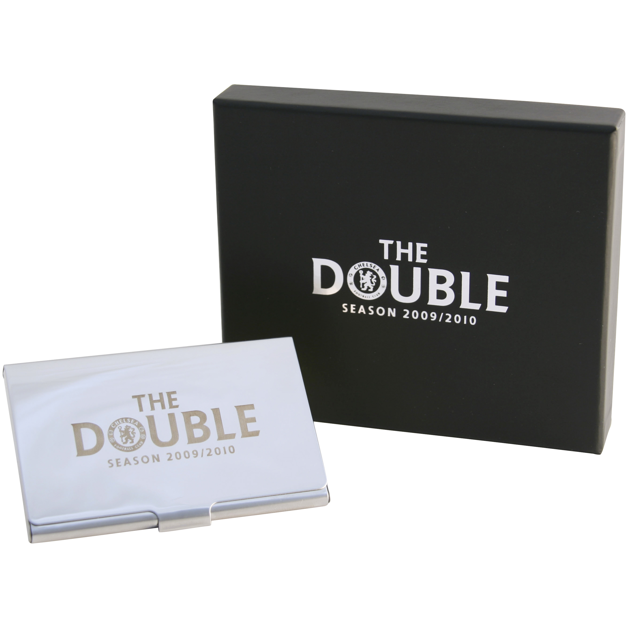 Chelsea Double Winners Business Card Holder Chrome