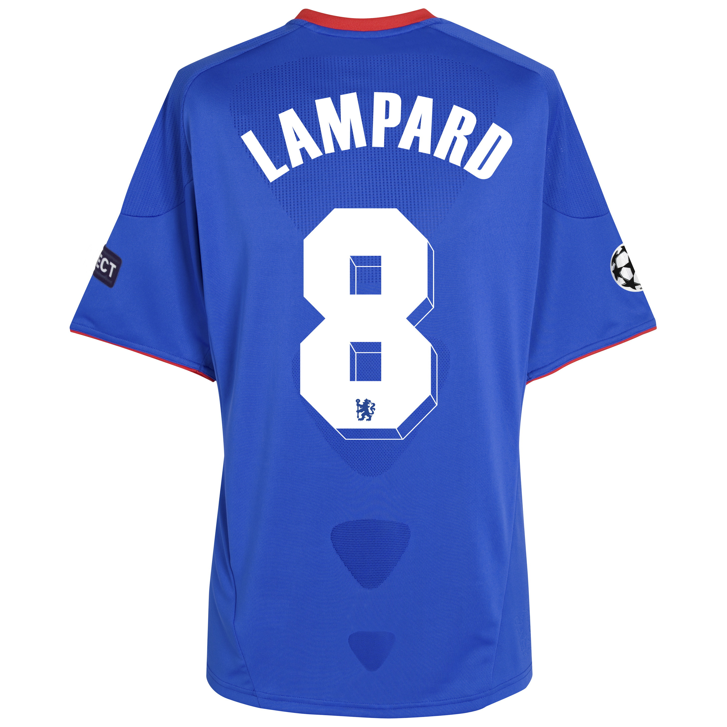 Chelsea UEFA Champions League Home Shirt 201011 Including UEFA Respect Patch with Lampard 8 printing Outsize