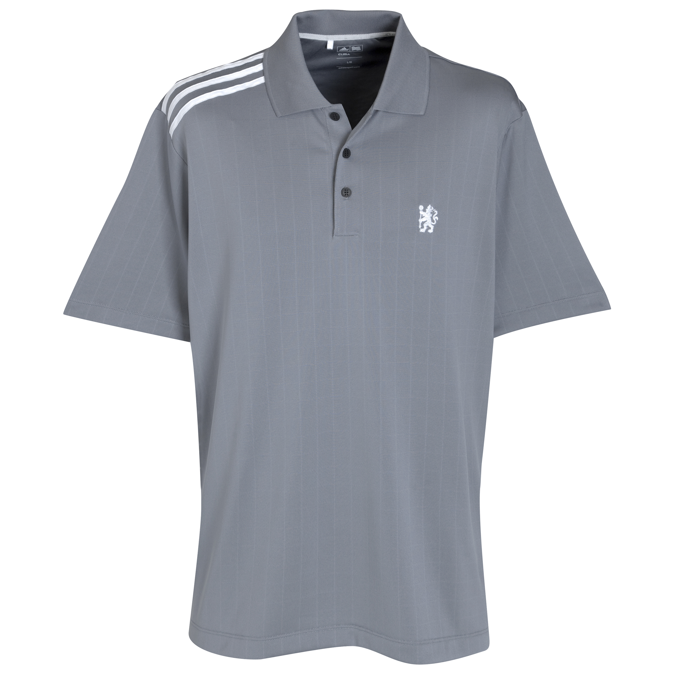 Chelsea ClimaCool Mesh Plaid 3 Stripes Polo RockWhite