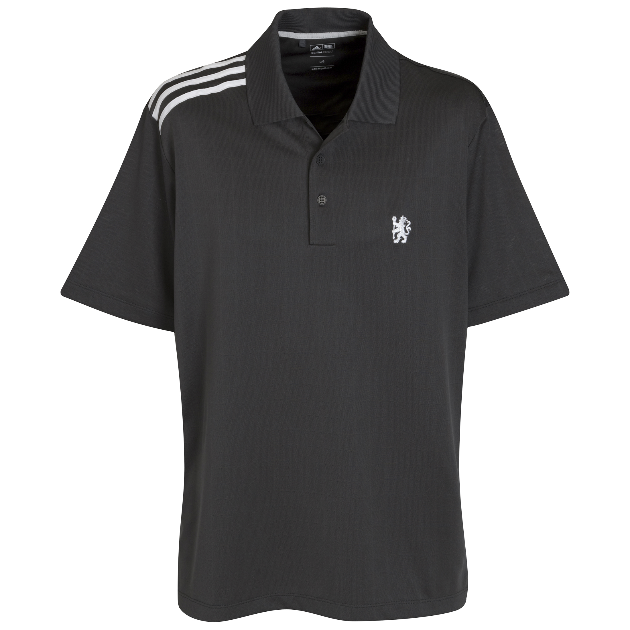 Chelsea ClimaCool Mesh Plaid 3 Stripes Polo BlackWhite