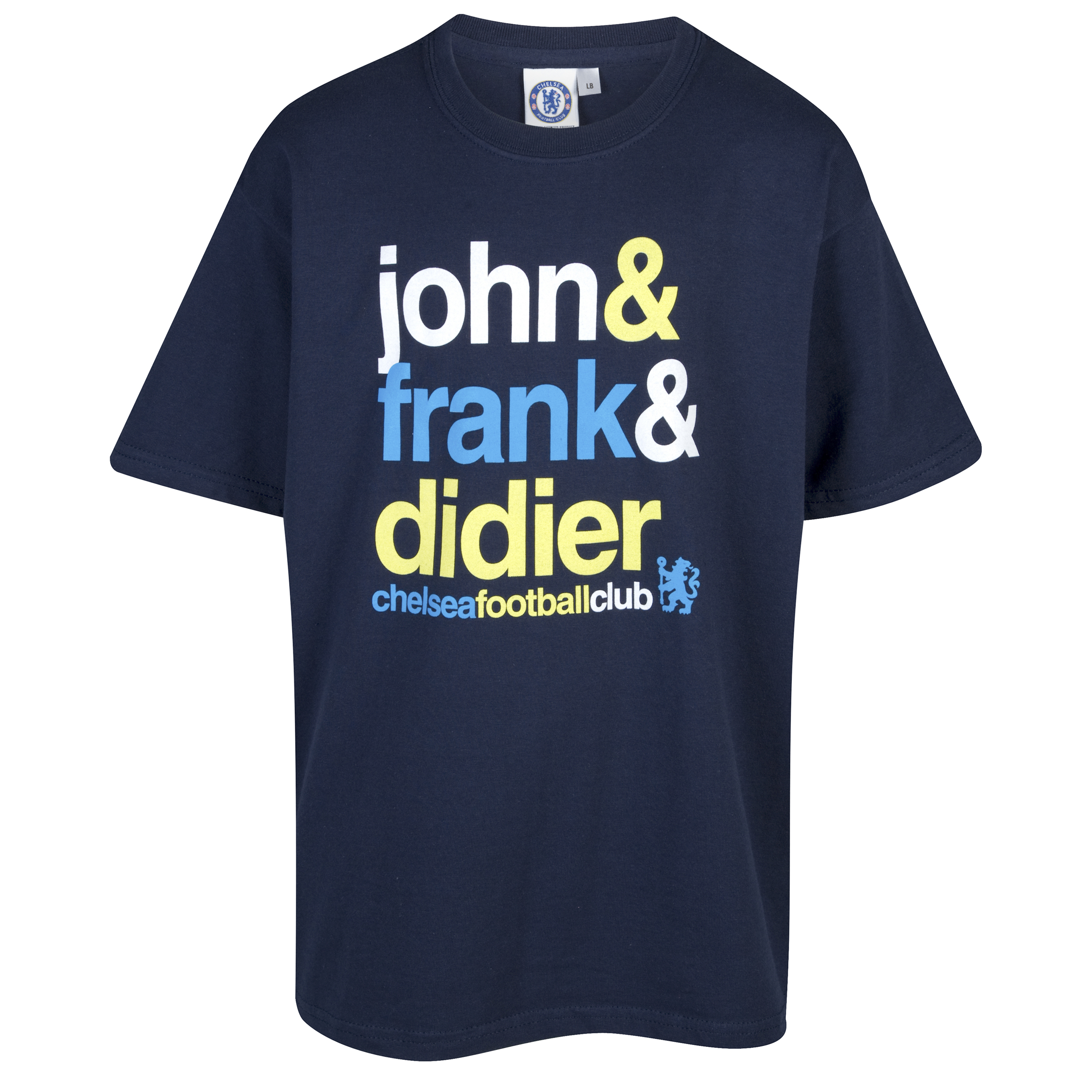 Chelsea John Frank and Didier T Shirt Navy Boys