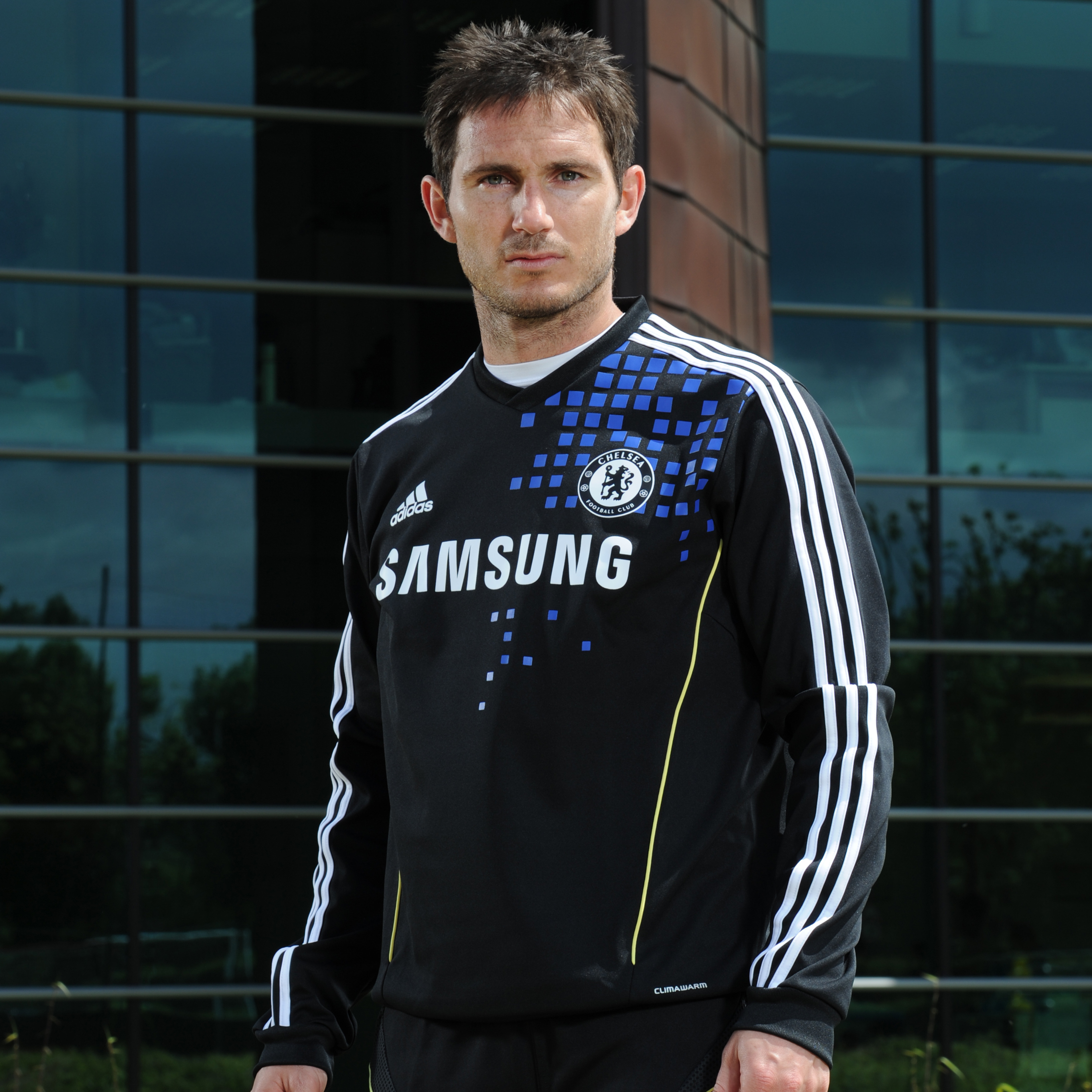 Chelsea Training Sweat Top BlackWhiteLemonReflex Blue