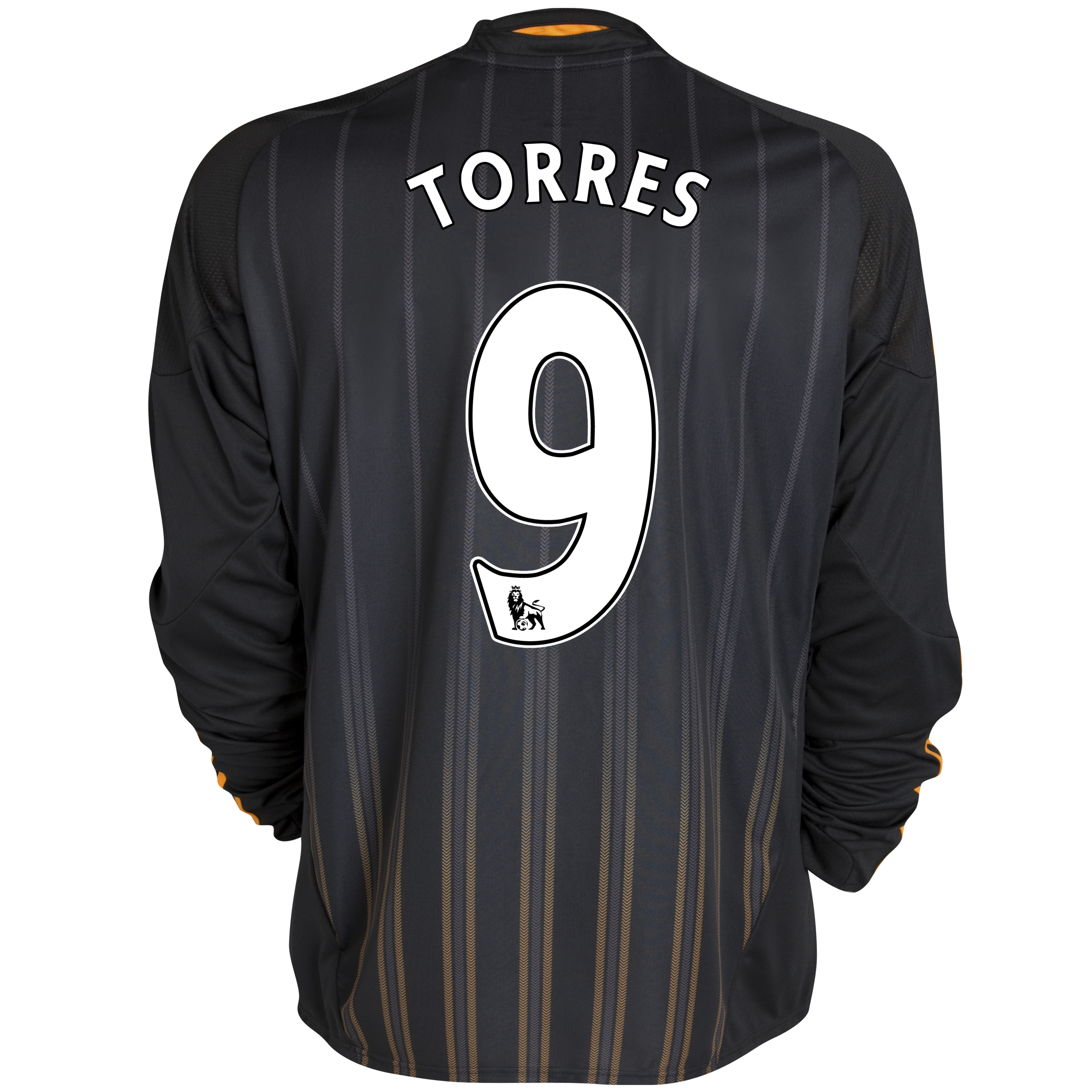Chelsea Away Shirt 201011 with Torres 9 printing Long Sleeve Kids