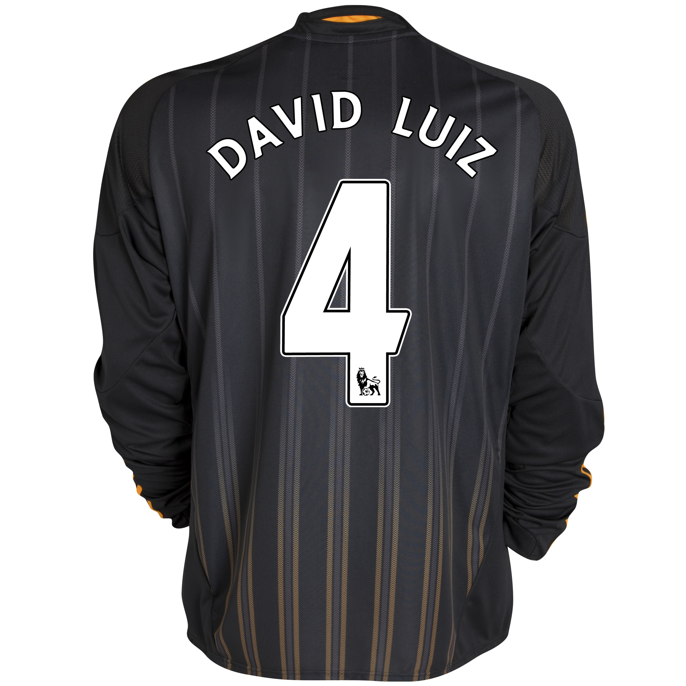 Chelsea Away Shirt 201011 with David Luiz 4 printing Long Sleeve