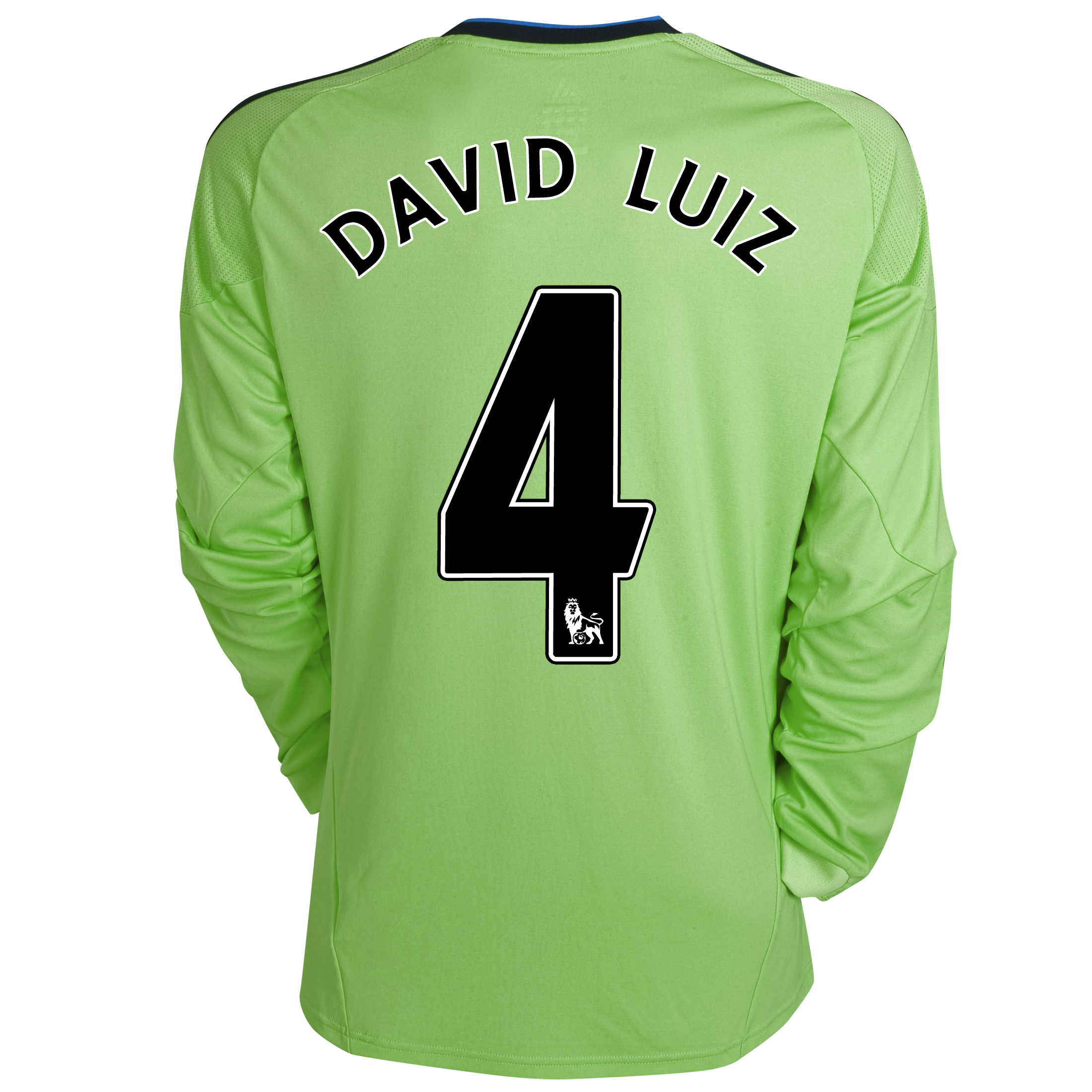 Chelsea Third Shirt 201011 with David Luiz 4 printing Long Sleeve