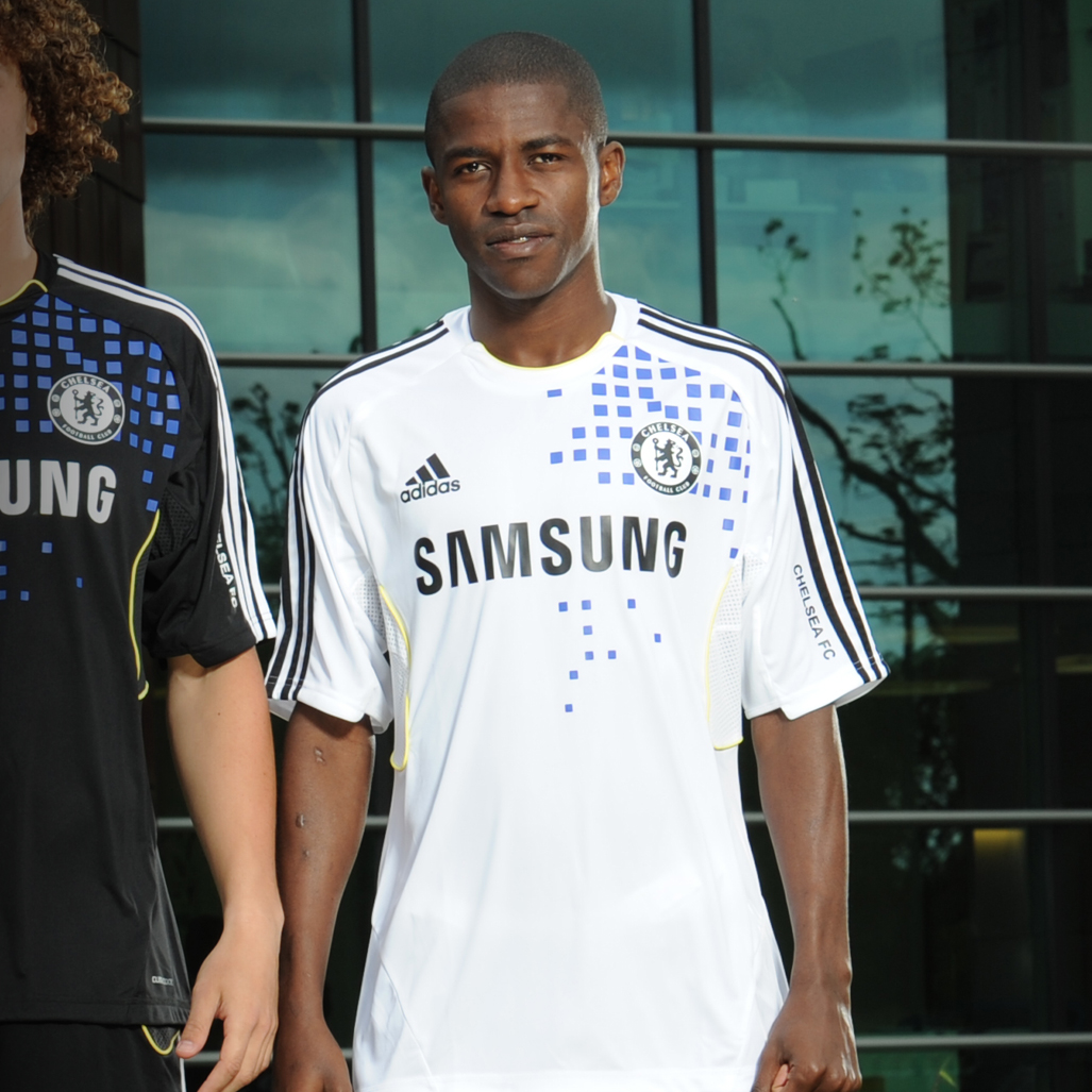 Chelsea Training Jersey WhiteBlackIntense LemonsReflex Blue
