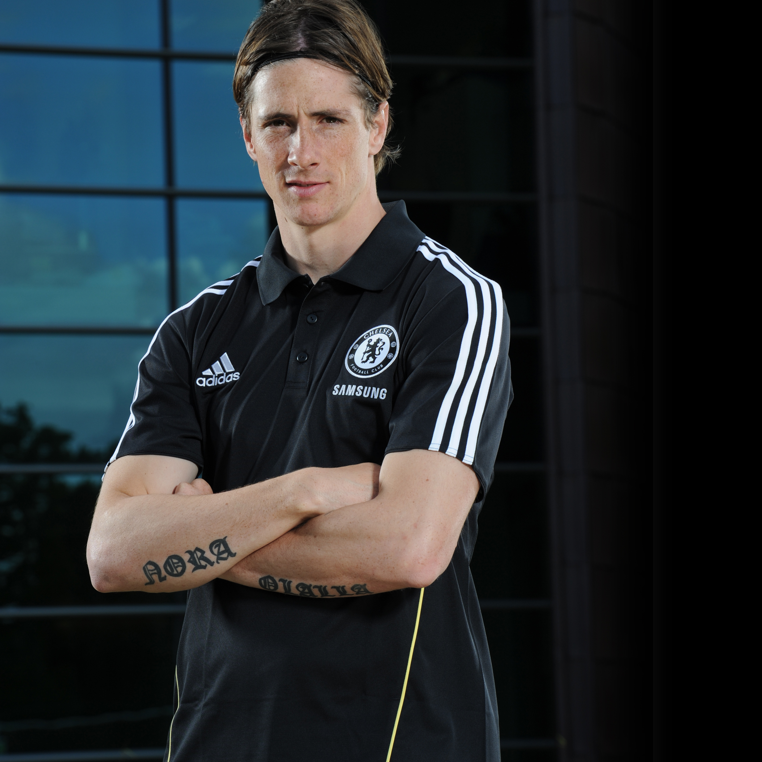Chelsea Training Polo - Black/White/Lemon
