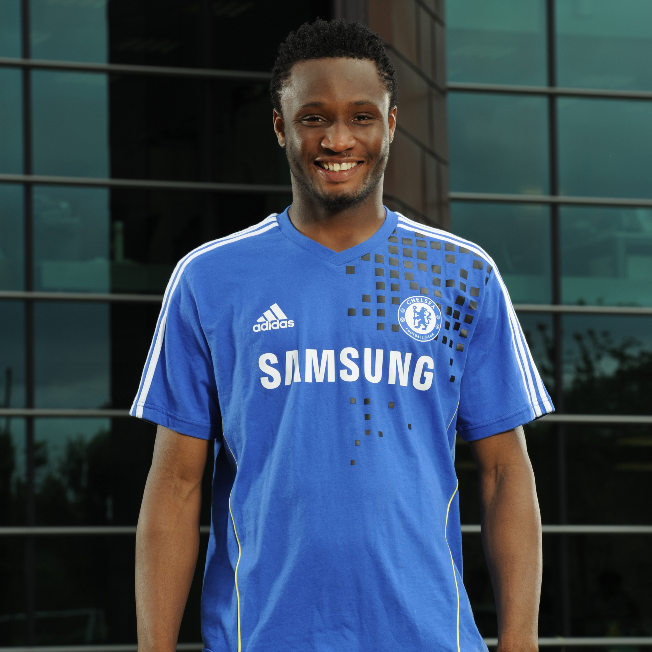 Chelsea Training T Shirt Reflex BlueWhiteIntense Lemons