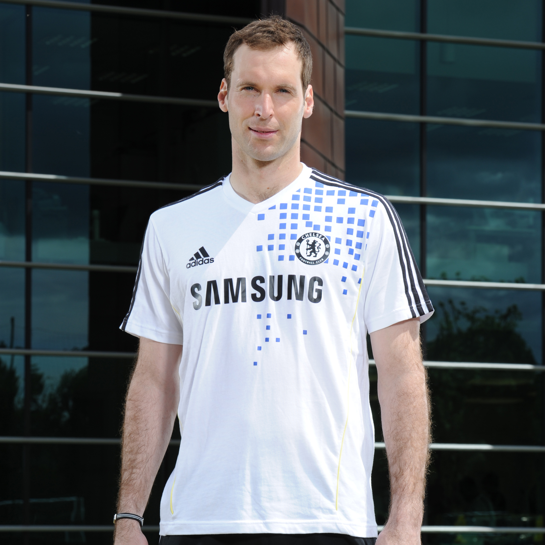 Chelsea Training T Shirt WhiteBlackIntense Lemons