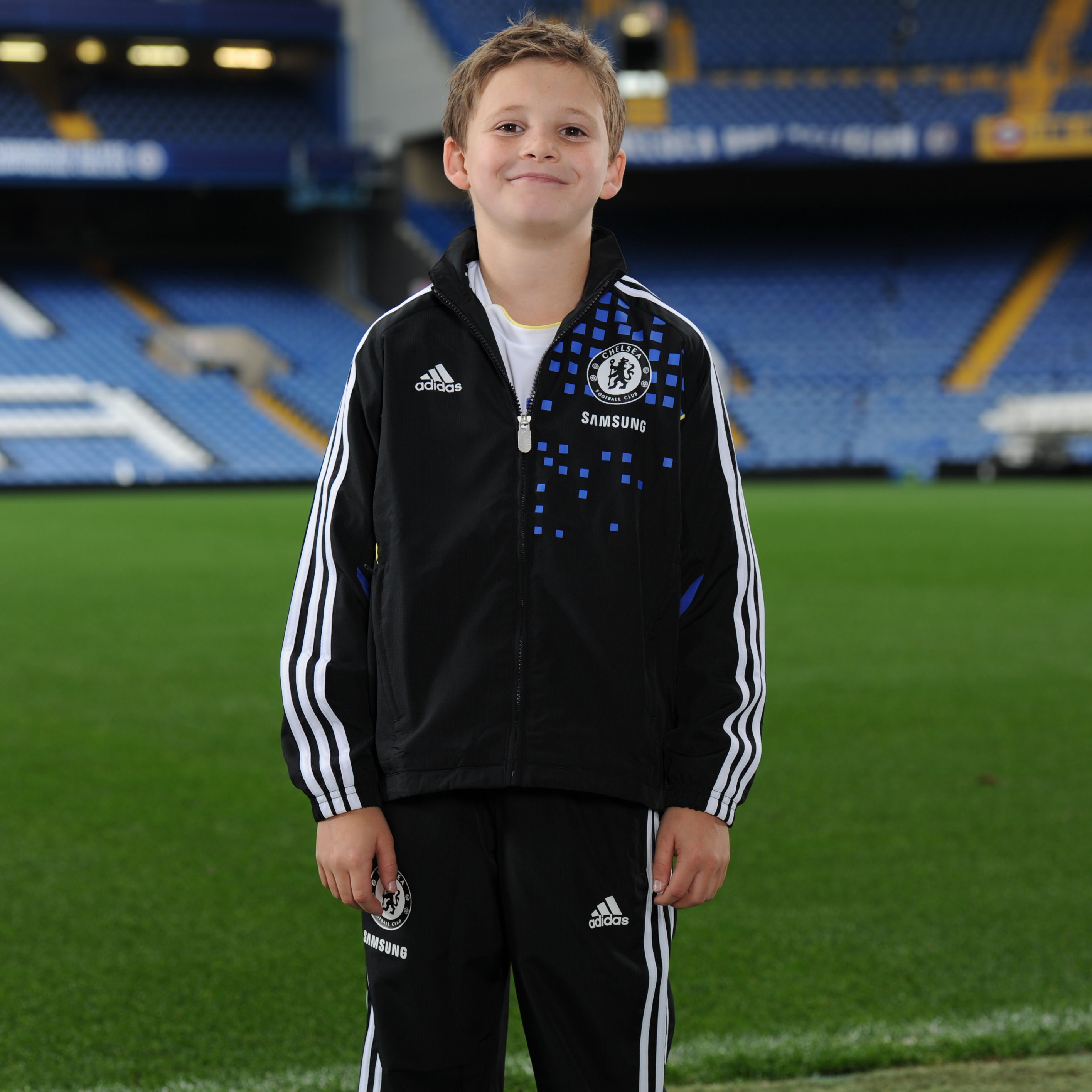 Chelsea Training Presentation Suit BlackReflex BlueWhiteIntense Lemons Kids