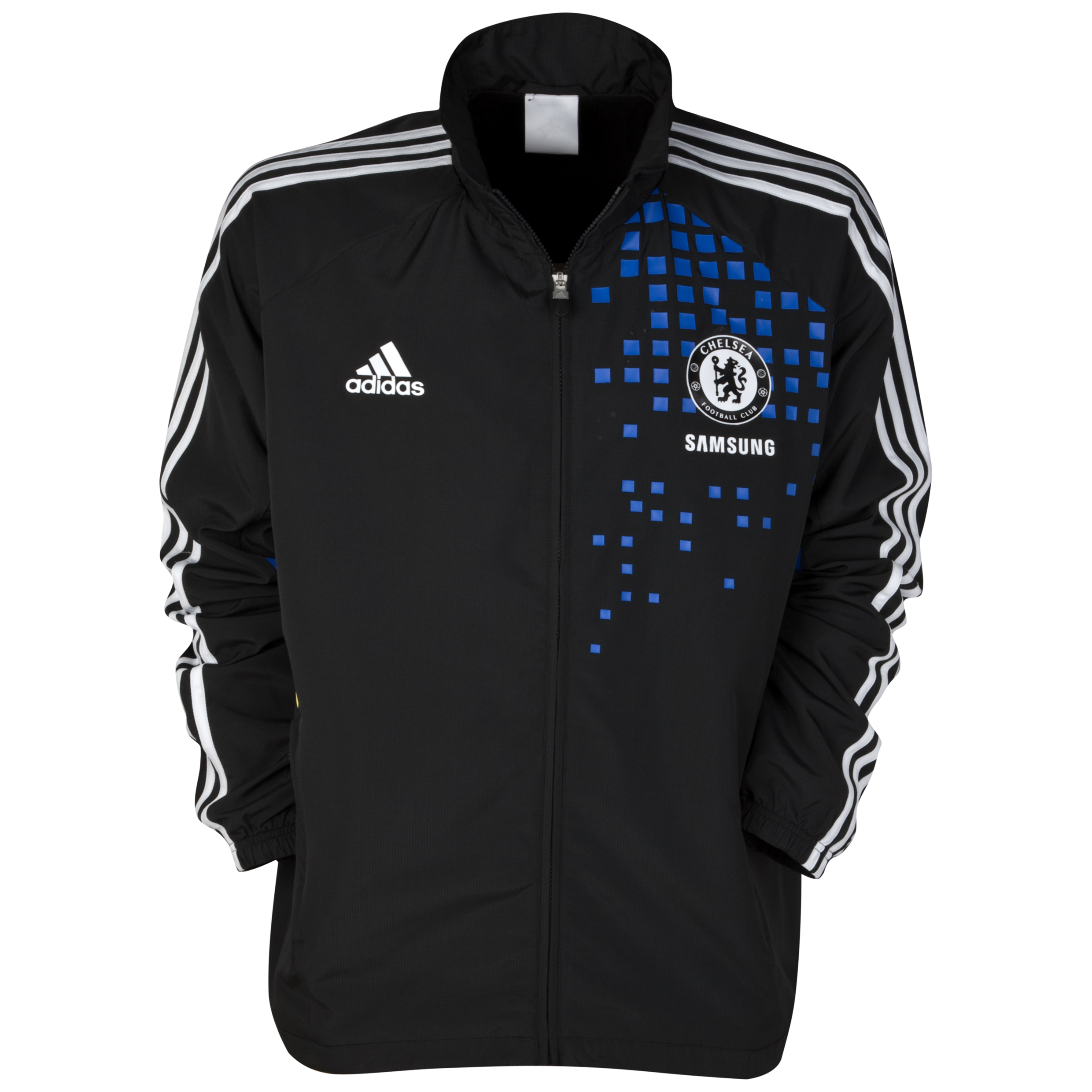 Chelsea Training Presentation Jacket BlackReflex BlueWhiteIntense Lemons Kids