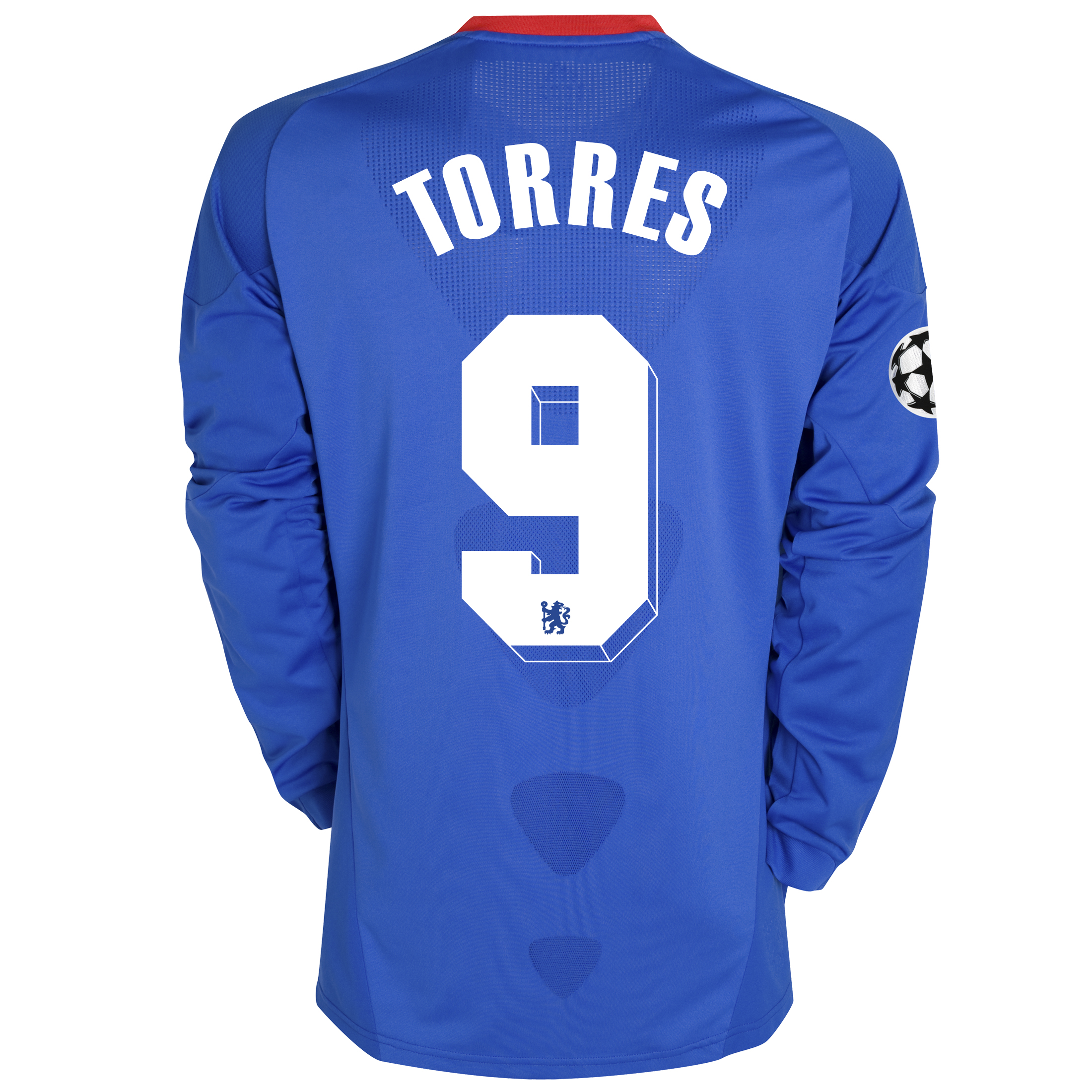 Chelsea UEFA Champions League Home Shirt 201011 with Torres 9 printing Long Sleeve
