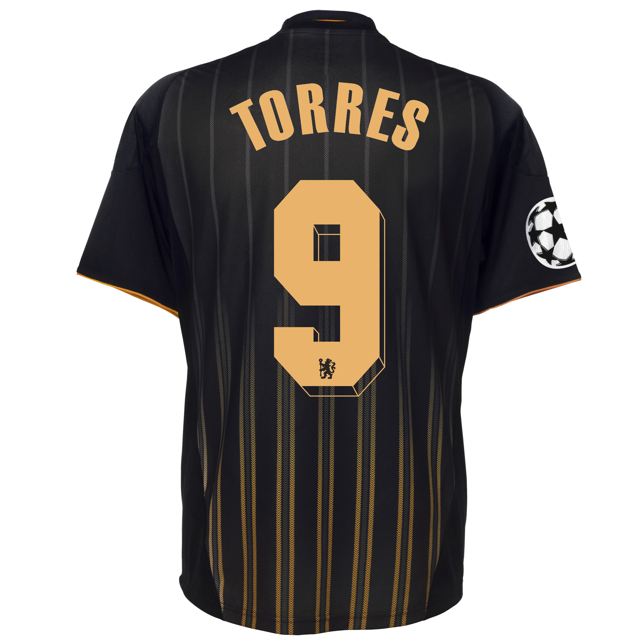 Chelsea UEFA Champions League Away Shirt 201011 with Torres 9 printing Outsize