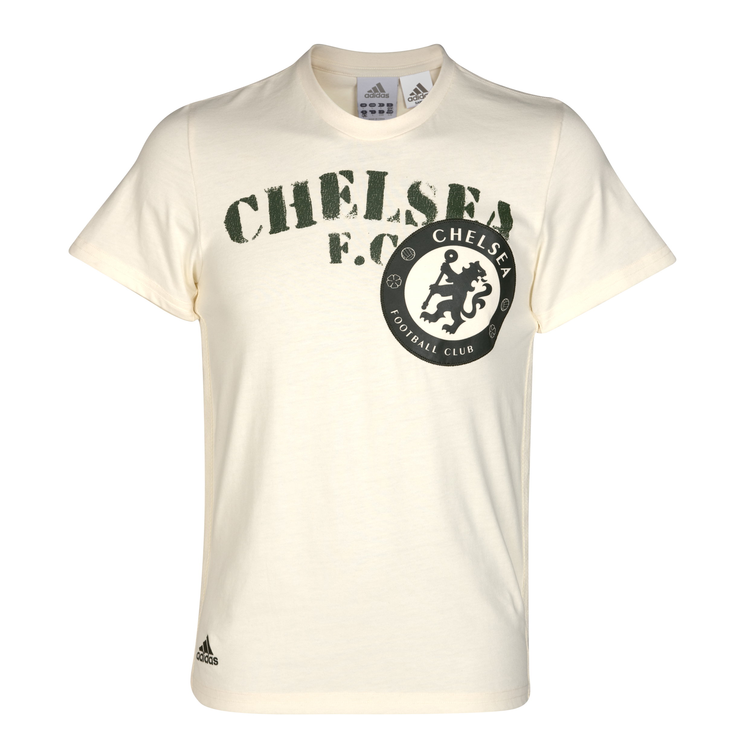 adidas Chelsea Authentic T-Shirt - Ecru/Strong Olive