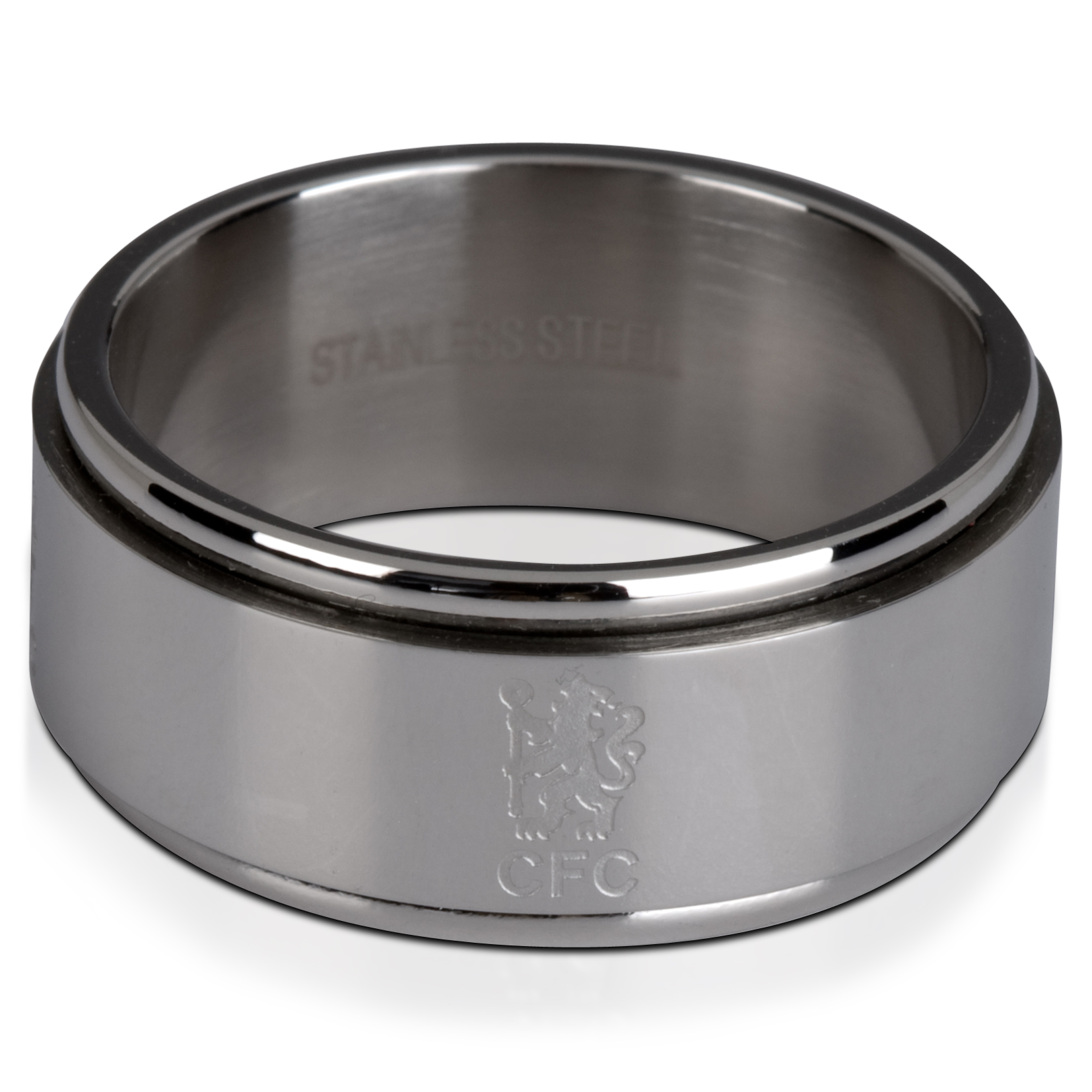 Chelsea Lion Spinner Ring Stainless Steel