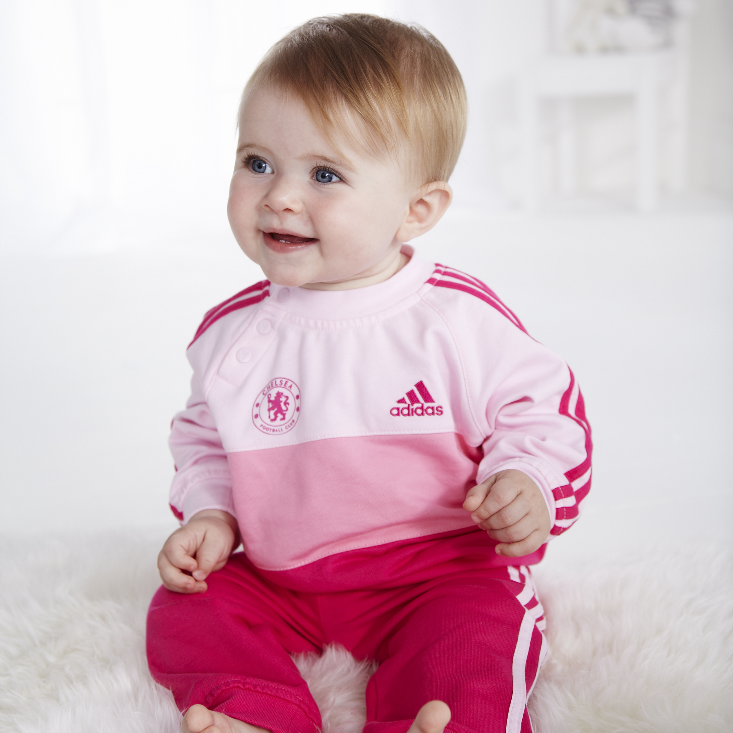 adidas Chelsea 3 Stripe Jogsuit - Infants