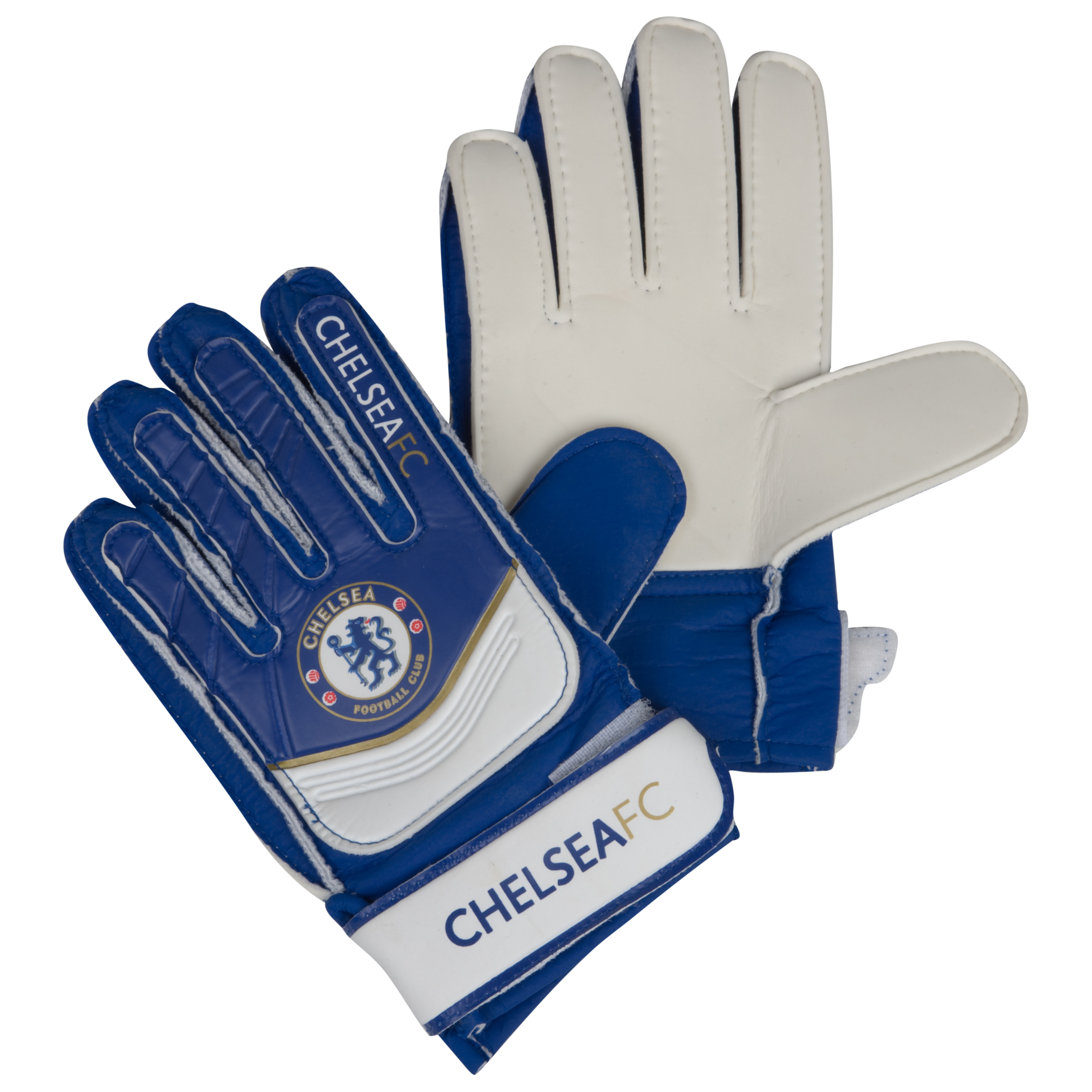 <br>Chelsea Goalkeepers Gloves Blue/White Large Boys
